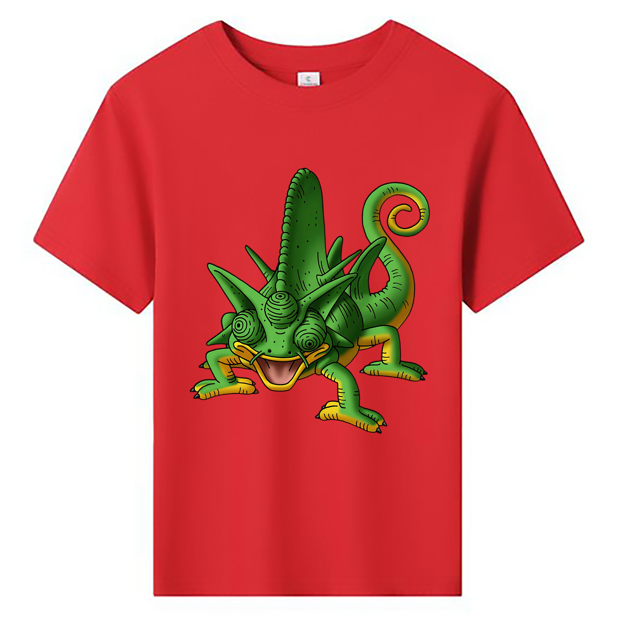 （画像用） ドラゴンクエスト Doragon Kuesuto Dragon Quest 綿100％キッズTシャツ（フロントプリント）