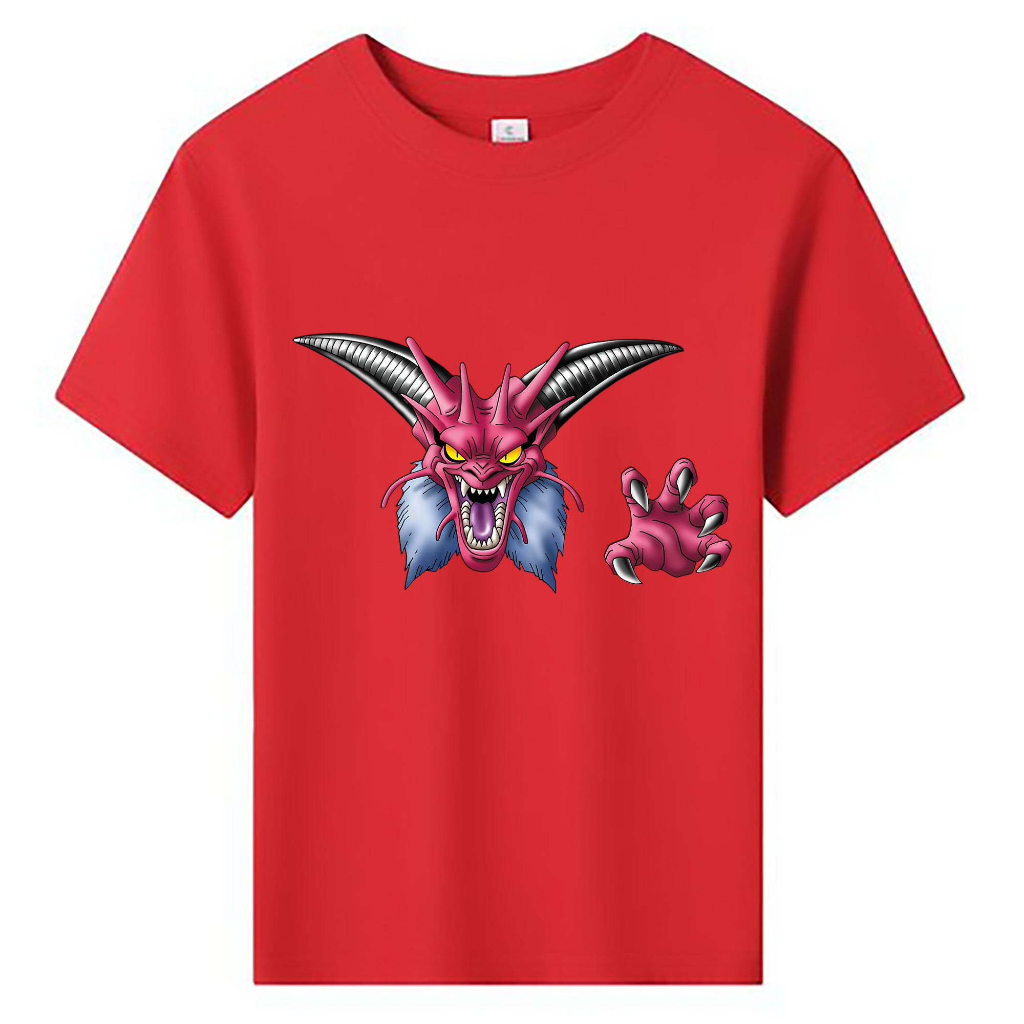 （画像用） ドラゴンクエスト Doragon Kuesuto Dragon Quest 綿100％キッズTシャツ（フロントプリント）