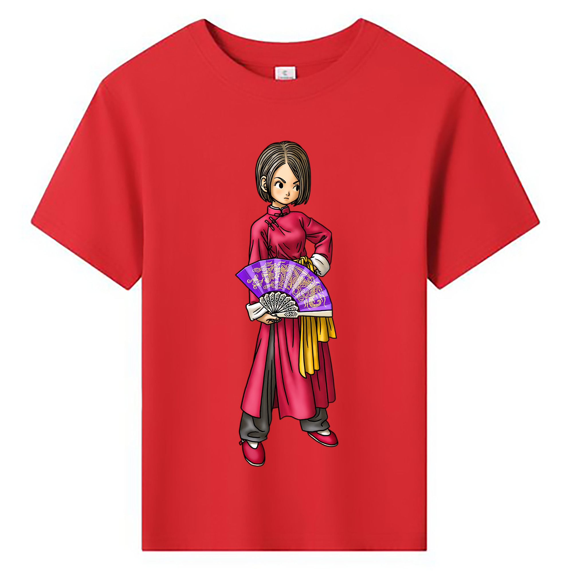 （画像用） ドラゴンクエスト Doragon Kuesuto Dragon Quest 綿100％キッズTシャツ（フロントプリント）