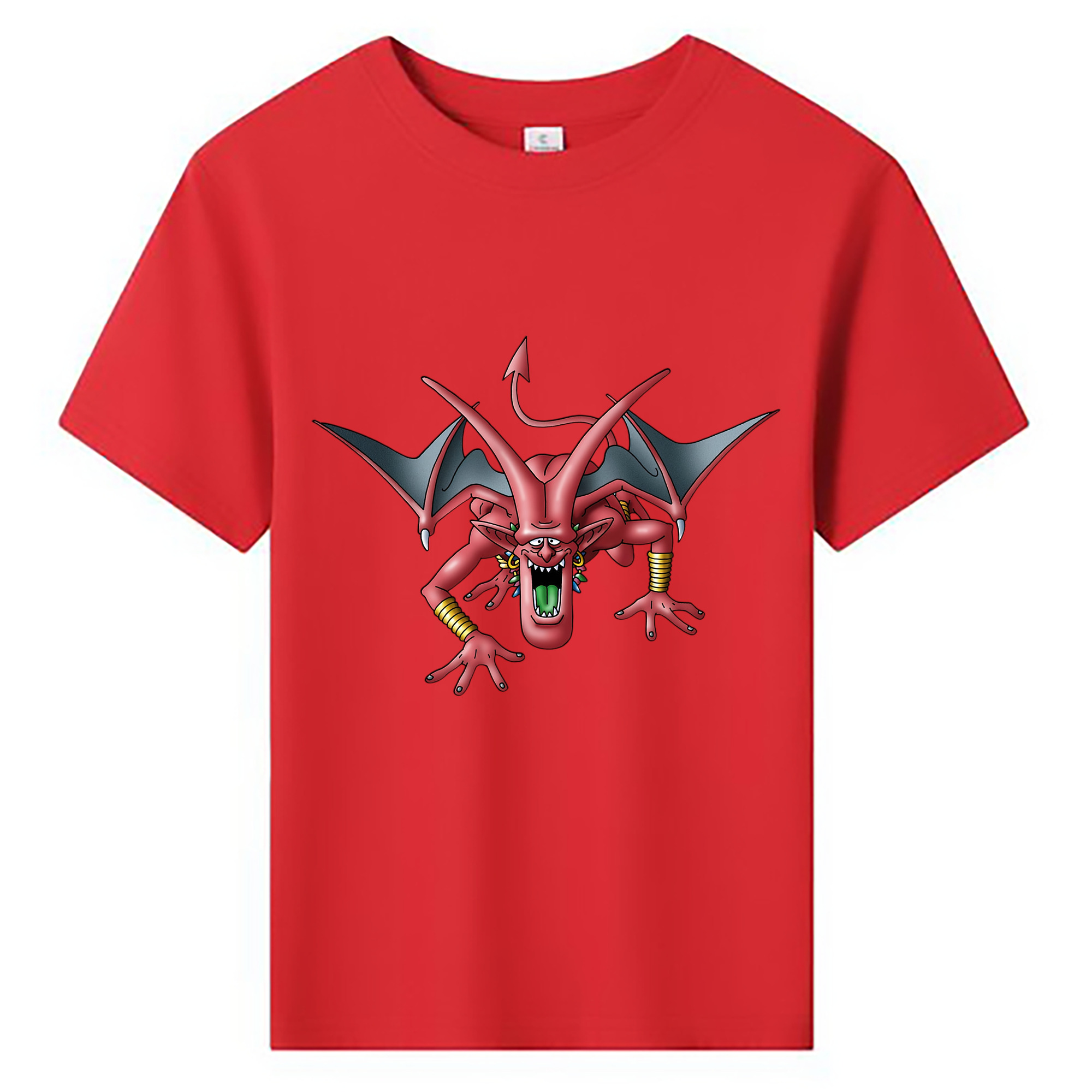 （画像用） ドラゴンクエスト Doragon Kuesuto Dragon Quest 綿100％キッズTシャツ（フロントプリント）