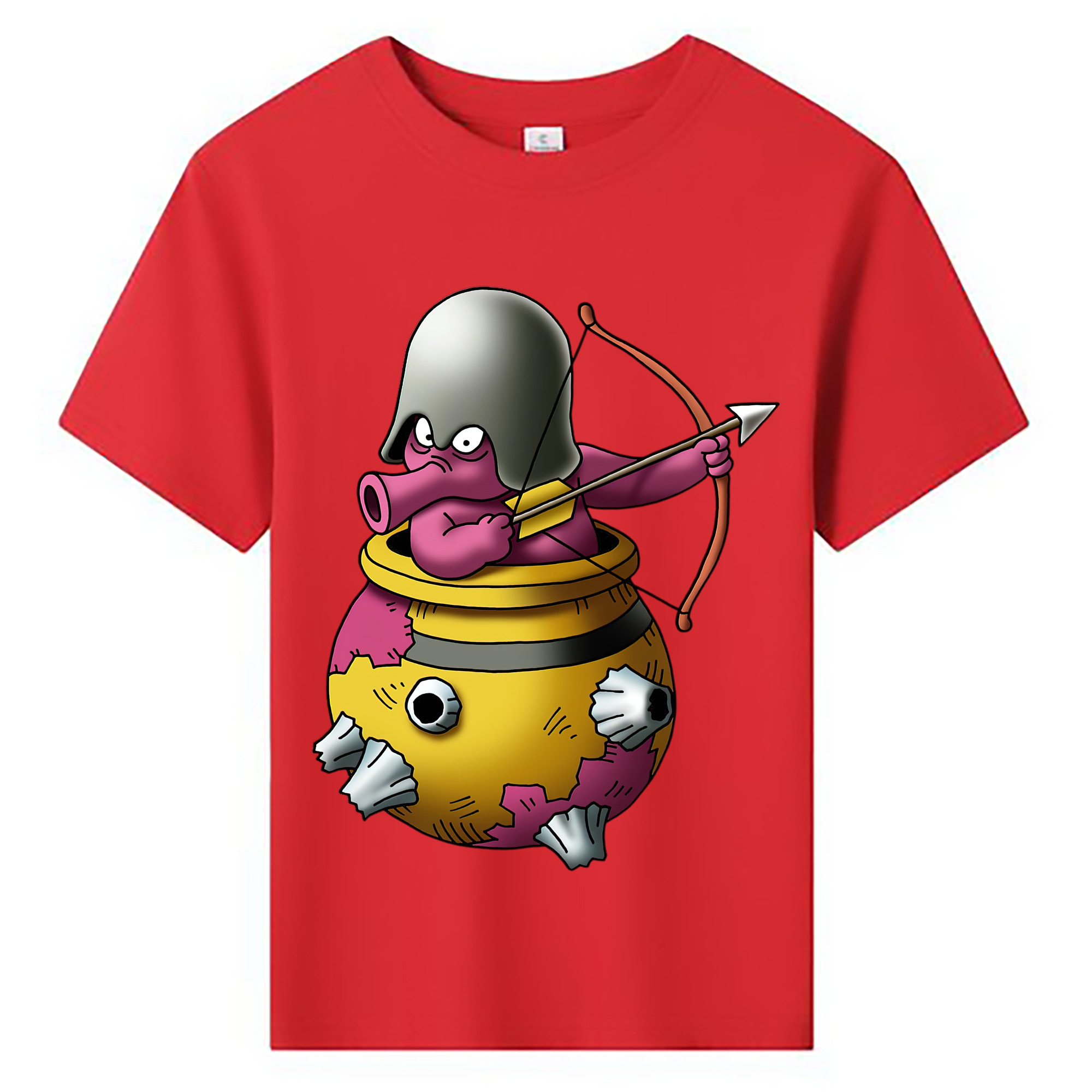 （画像用） ドラゴンクエスト Doragon Kuesuto Dragon Quest 綿100％キッズTシャツ（フロントプリント）