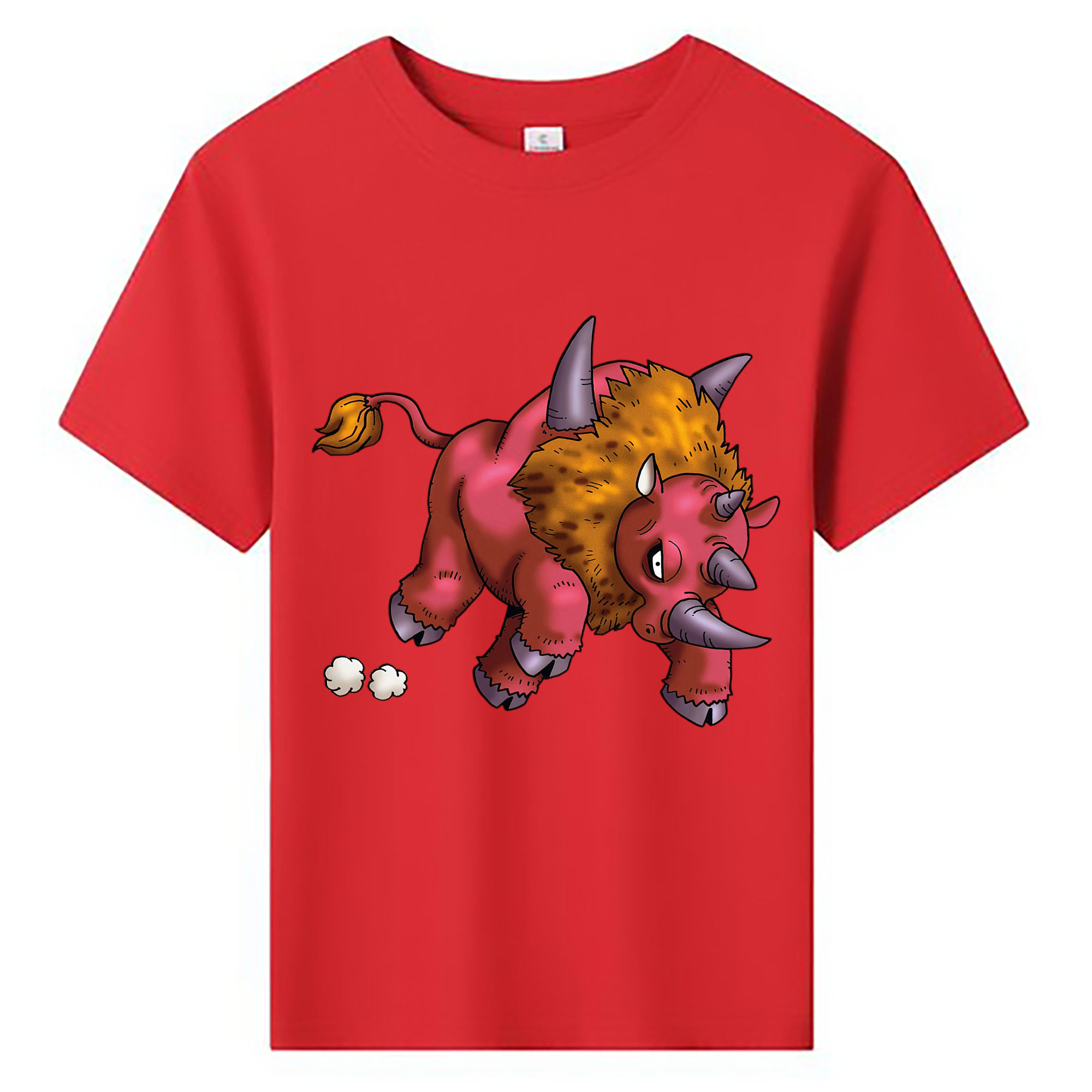 （画像用） ドラゴンクエスト Doragon Kuesuto Dragon Quest 綿100％キッズTシャツ（フロントプリント）