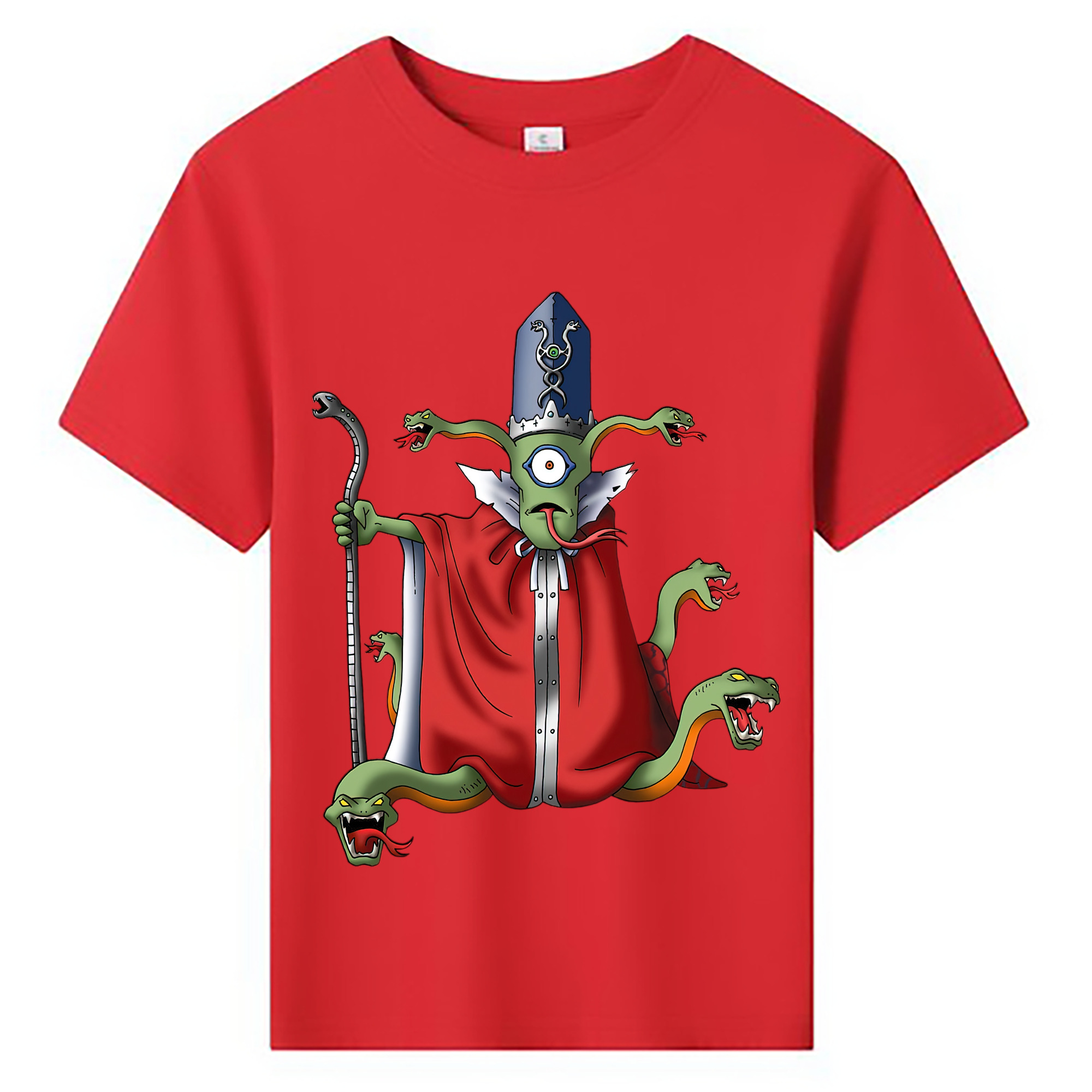 （画像用） ドラゴンクエスト Doragon Kuesuto Dragon Quest 綿100％キッズTシャツ（フロントプリント）
