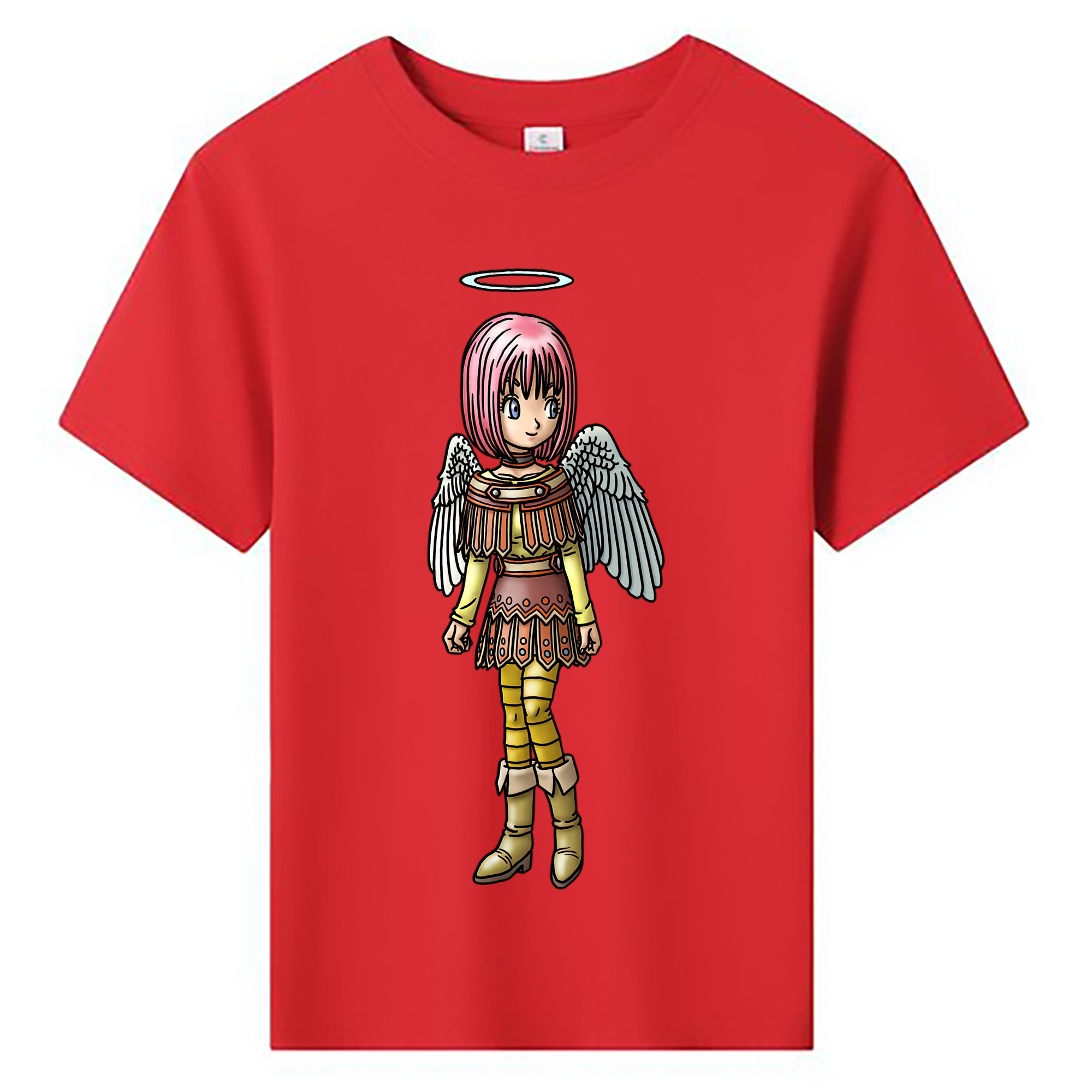 （画像用） ドラゴンクエスト Doragon Kuesuto Dragon Quest 綿100％キッズTシャツ（フロントプリント）