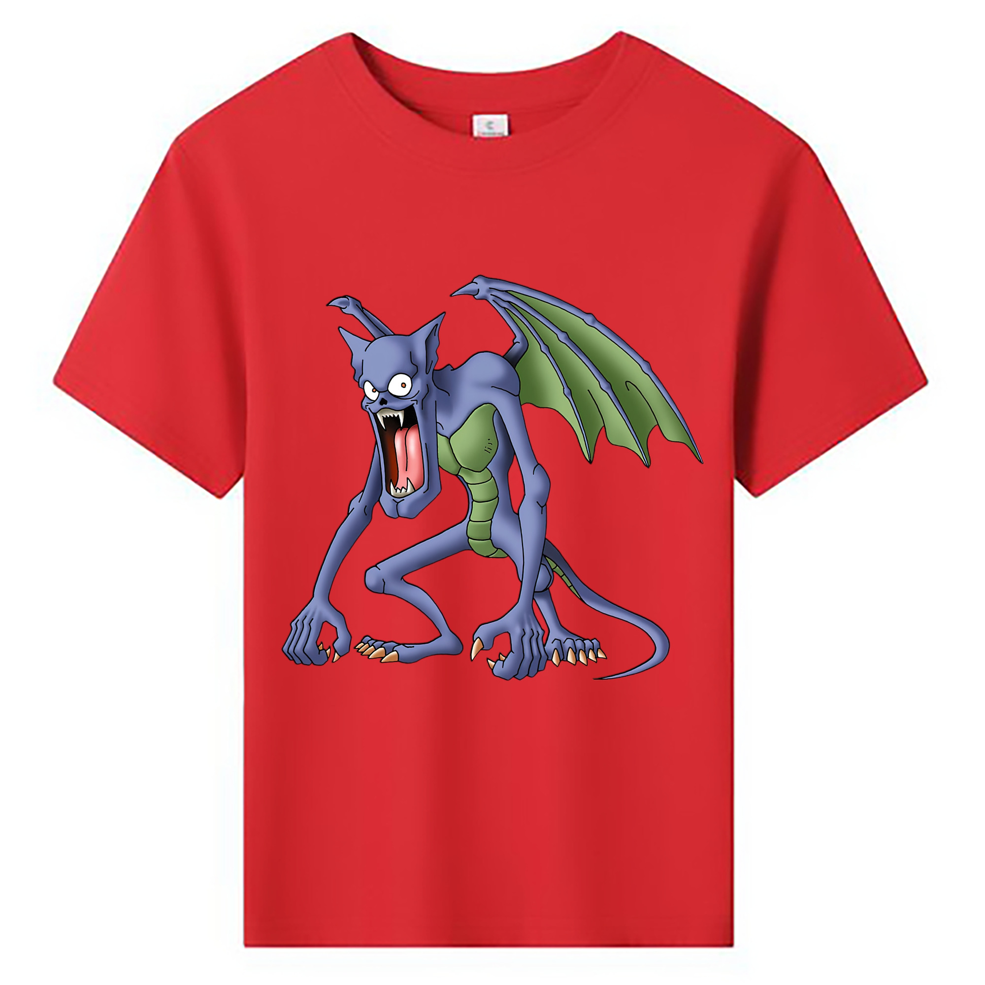 （画像用） ドラゴンクエスト Doragon Kuesuto Dragon Quest 綿100％キッズTシャツ（フロントプリント）