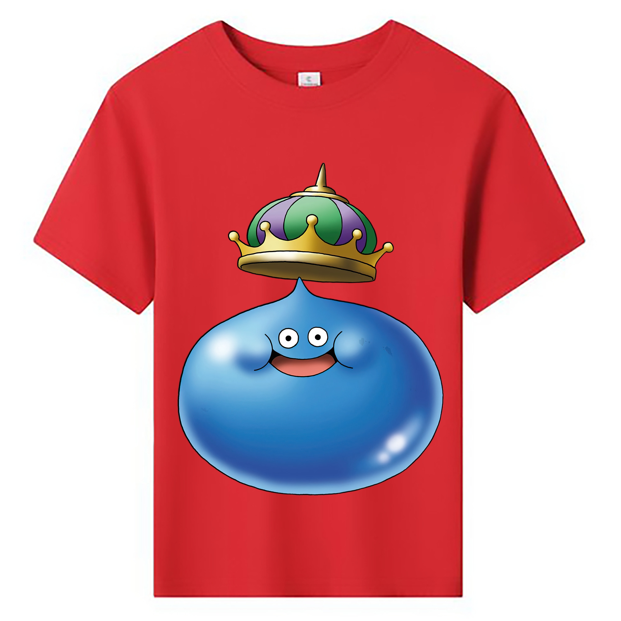 （画像用） ドラゴンクエスト Doragon Kuesuto Dragon Quest 綿100％キッズTシャツ（フロントプリント）