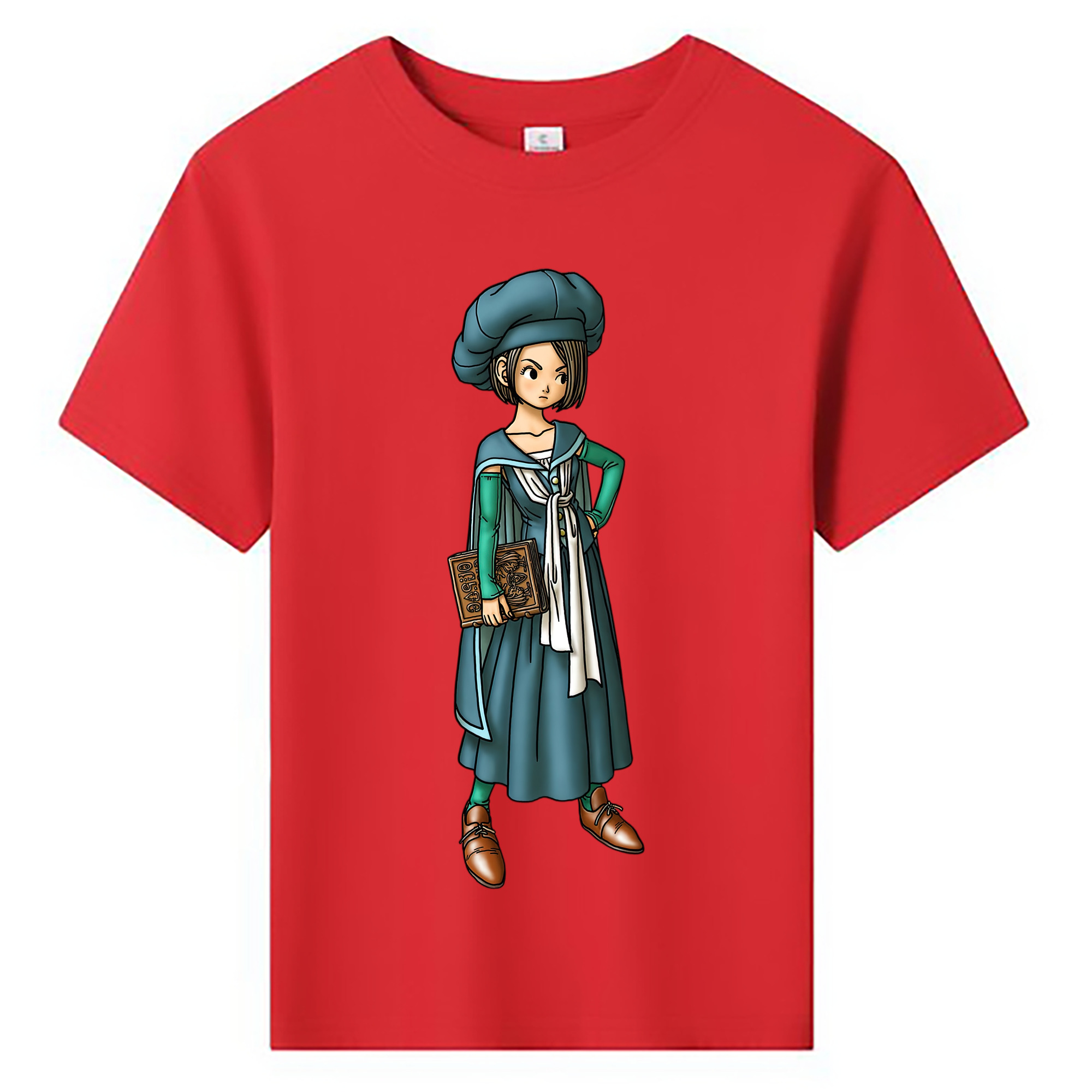 （画像用） ドラゴンクエスト Doragon Kuesuto Dragon Quest 綿100％キッズTシャツ（フロントプリント）