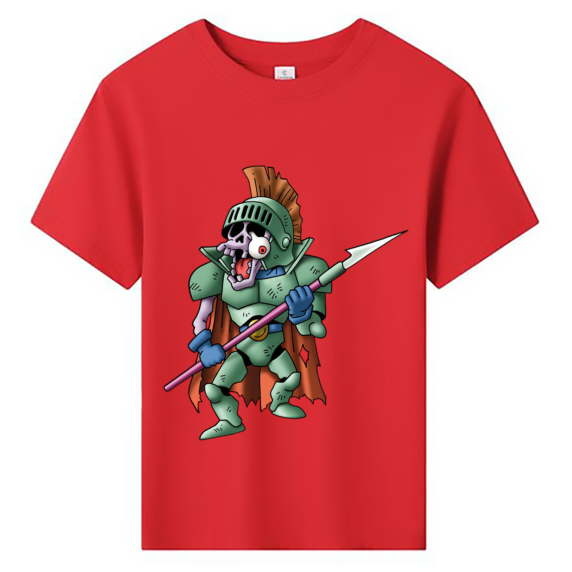 （画像用） ドラゴンクエスト Doragon Kuesuto Dragon Quest 綿100％キッズTシャツ（フロントプリント）