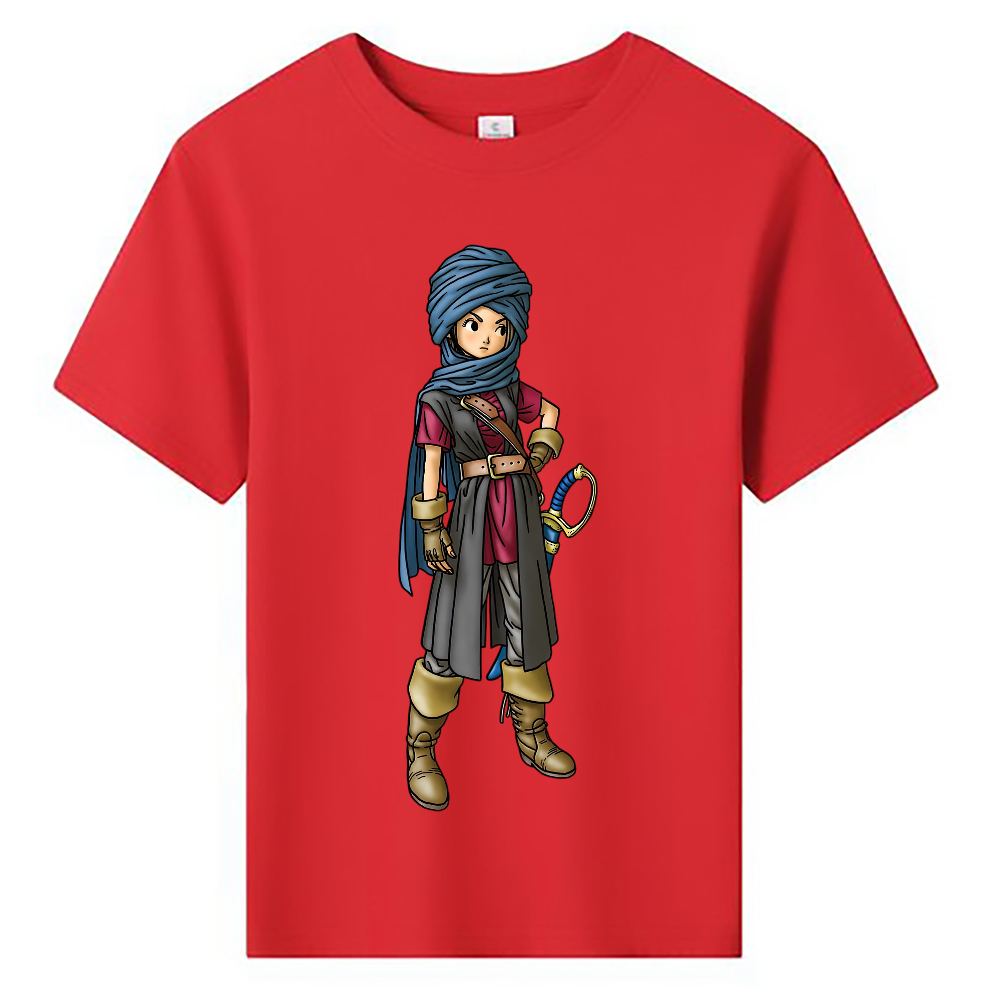 （画像用） ドラゴンクエスト Doragon Kuesuto Dragon Quest 綿100％キッズTシャツ（フロントプリント）