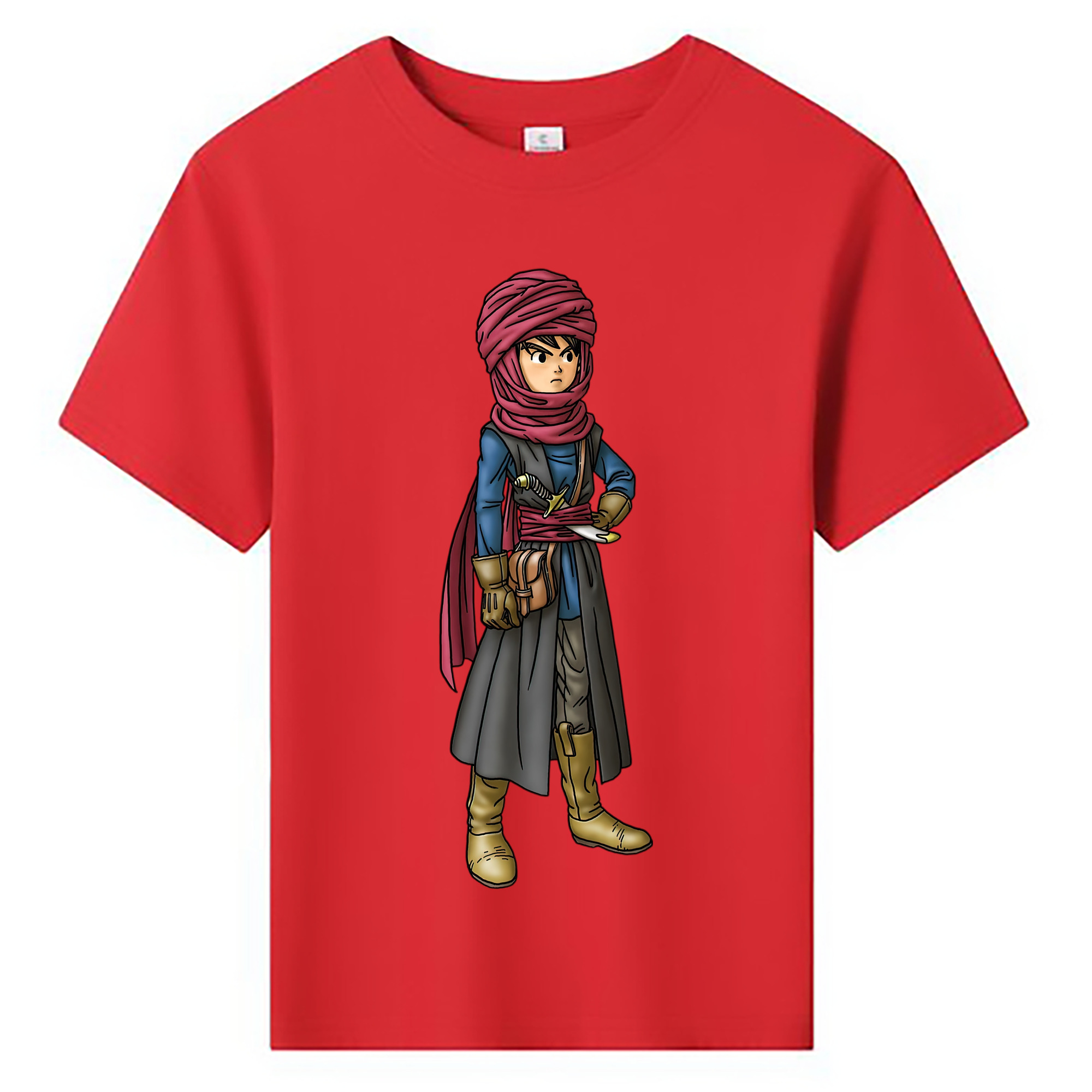 （画像用） ドラゴンクエスト Doragon Kuesuto Dragon Quest 綿100％キッズTシャツ（フロントプリント）