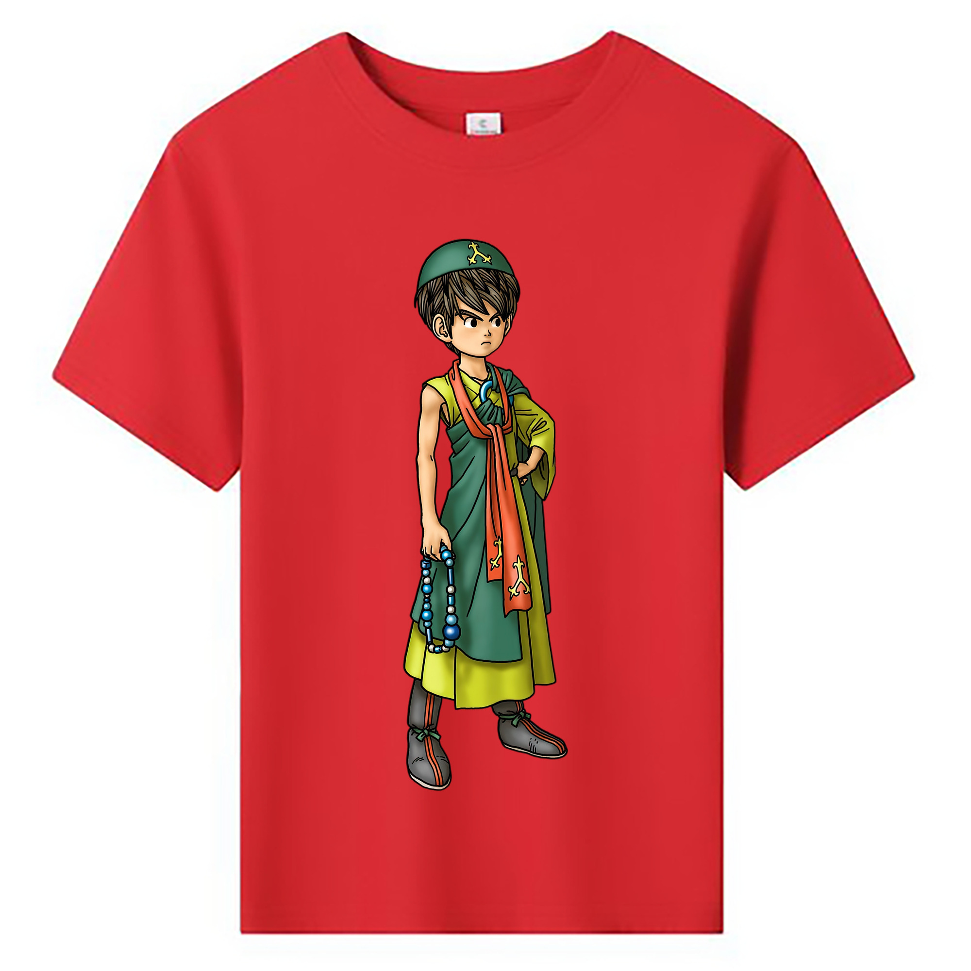 （画像用） ドラゴンクエスト Doragon Kuesuto Dragon Quest 綿100％キッズTシャツ（フロントプリント）