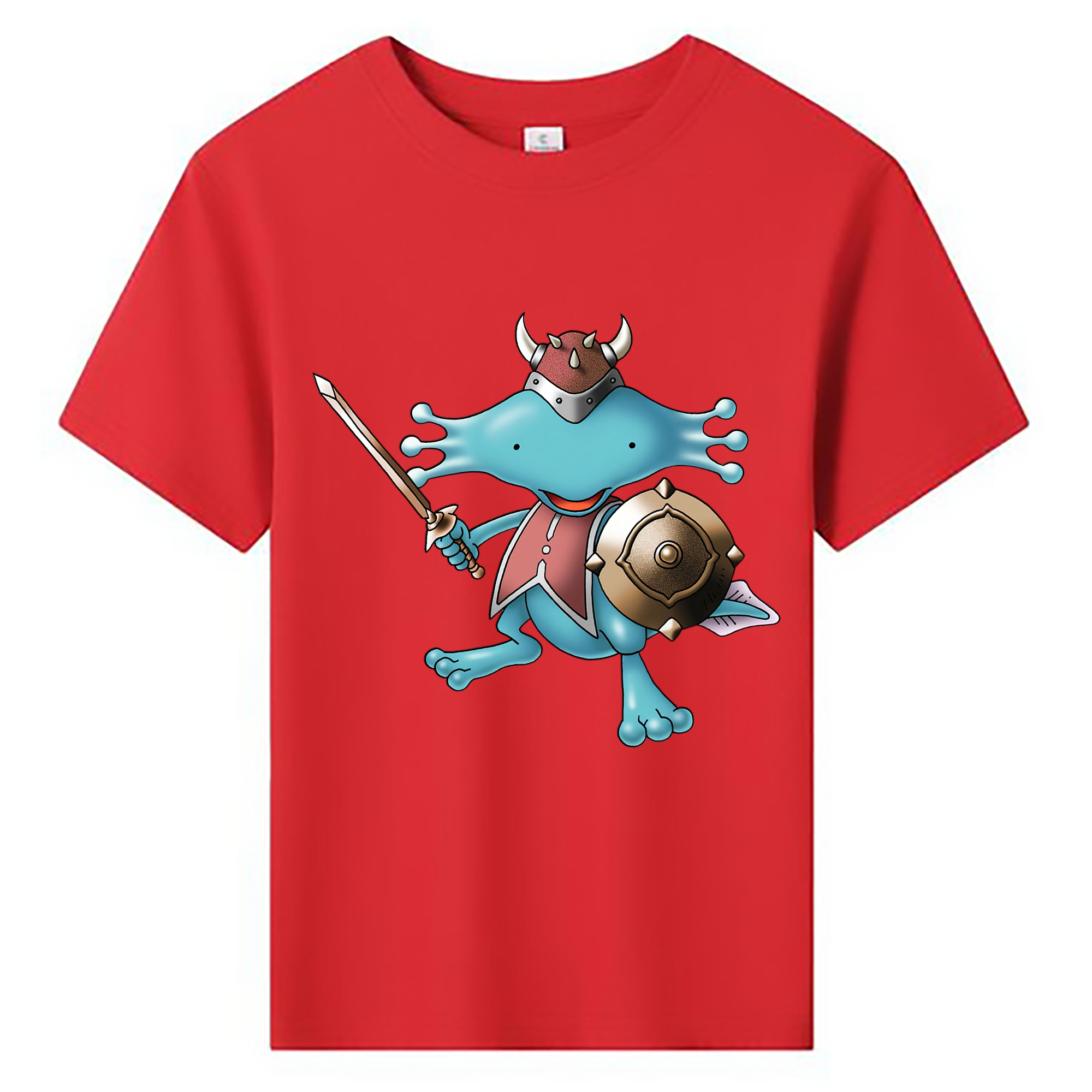 （画像用） ドラゴンクエスト Doragon Kuesuto Dragon Quest 綿100％キッズTシャツ（フロントプリント）