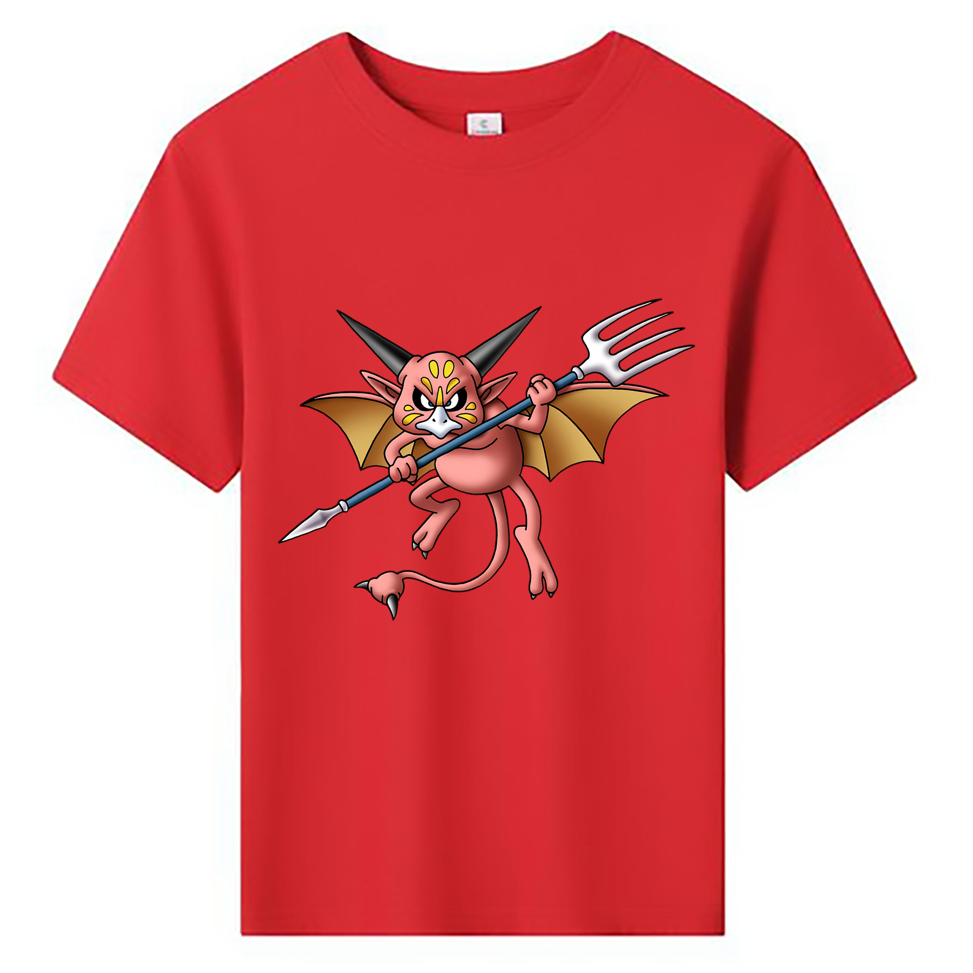 （画像用） ドラゴンクエスト Doragon Kuesuto Dragon Quest 綿100％キッズTシャツ（フロントプリント）