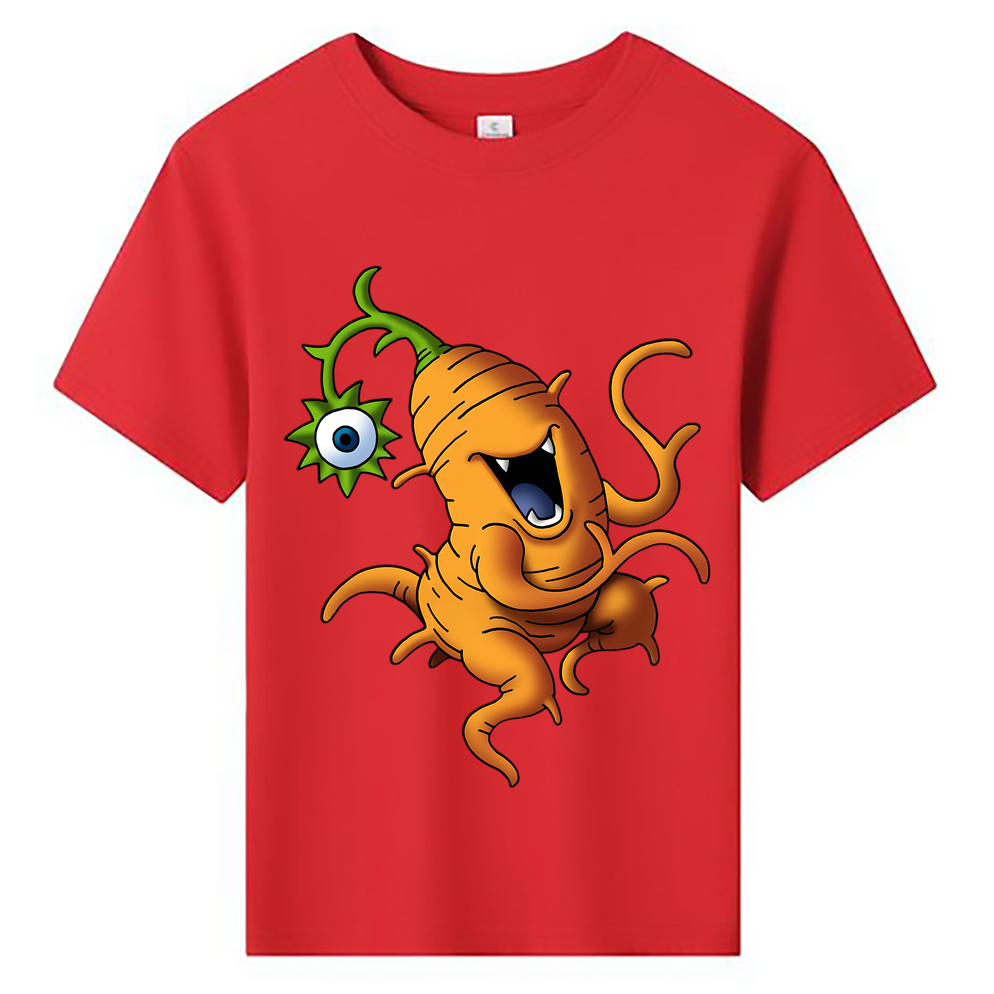 （画像用） ドラゴンクエスト Doragon Kuesuto Dragon Quest 綿100％キッズTシャツ（フロントプリント）