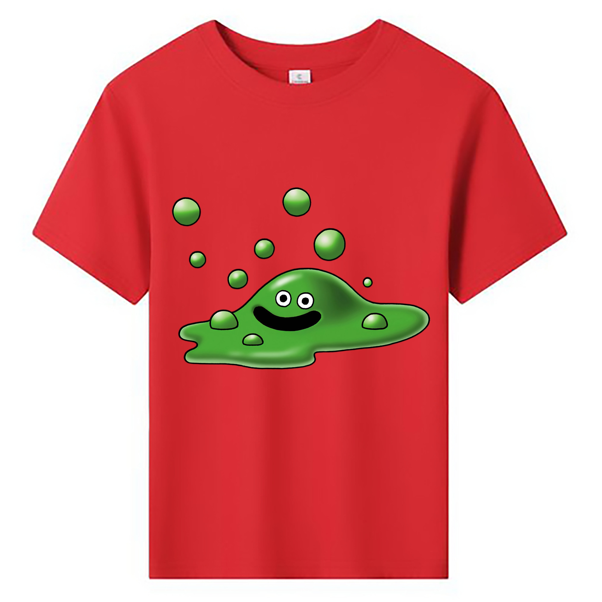 （画像用） ドラゴンクエスト Doragon Kuesuto Dragon Quest 綿100％キッズTシャツ（フロントプリント）