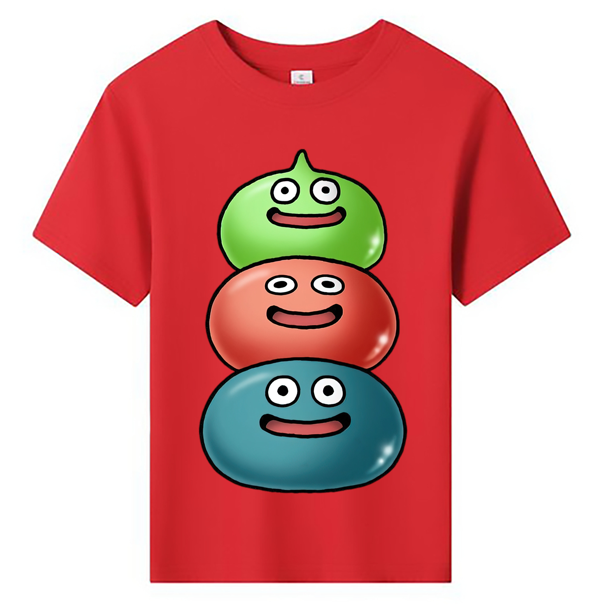 （画像用） ドラゴンクエスト Doragon Kuesuto Dragon Quest 綿100％キッズTシャツ（フロントプリント）