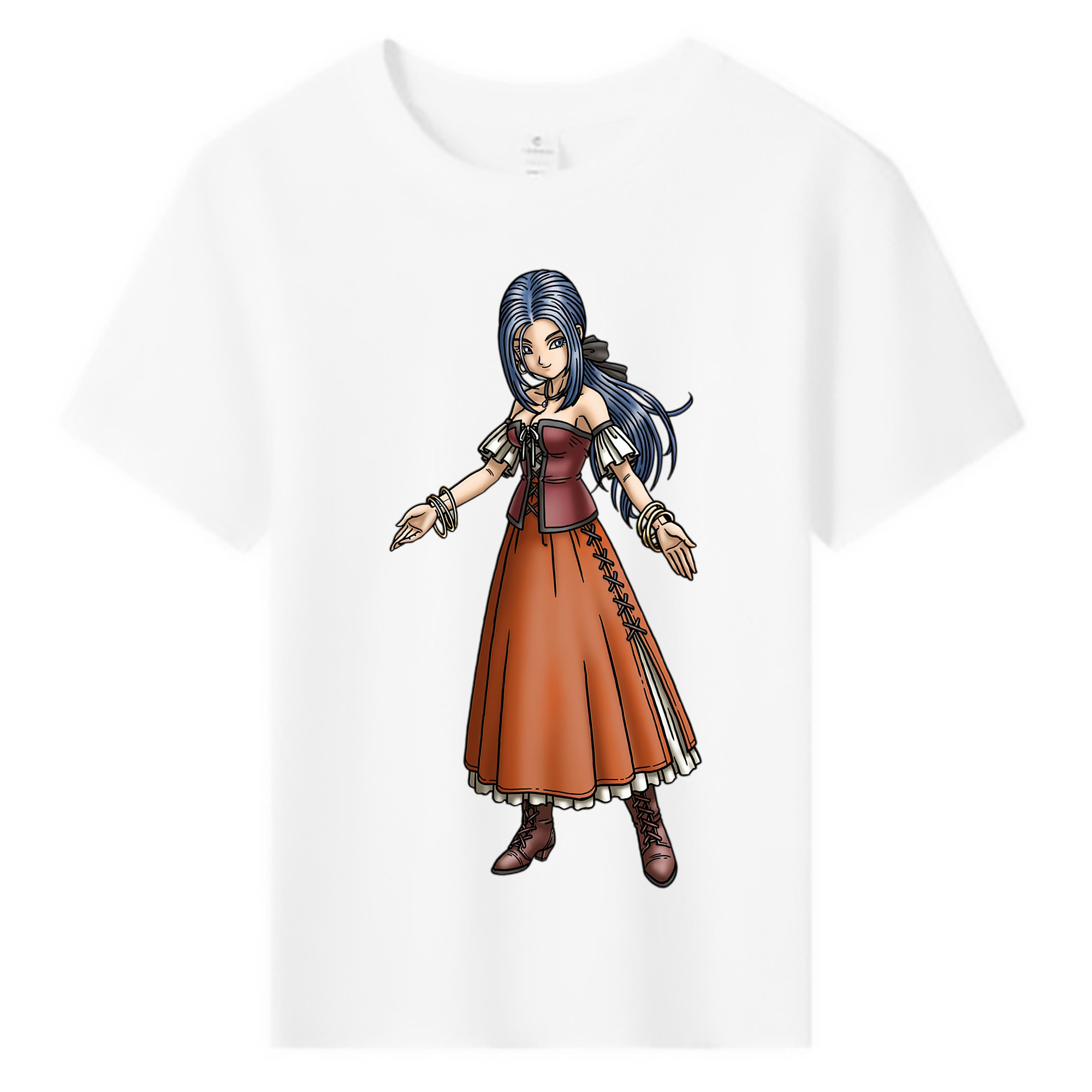 （画像用） ドラゴンクエスト Doragon Kuesuto Dragon Quest 綿100％キッズTシャツ（フロントプリント）