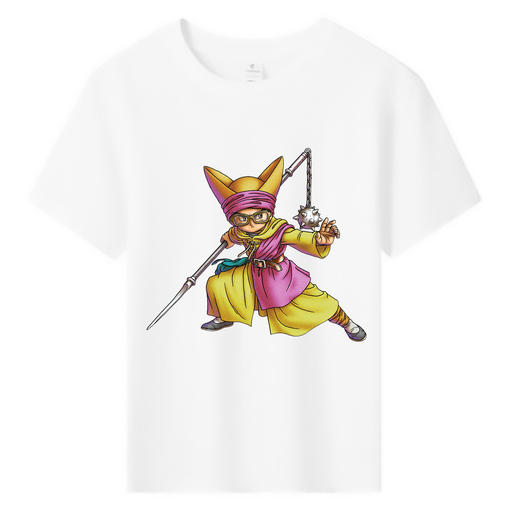 （画像用） ドラゴンクエスト Doragon Kuesuto Dragon Quest 綿100％キッズTシャツ（フロントプリント）
