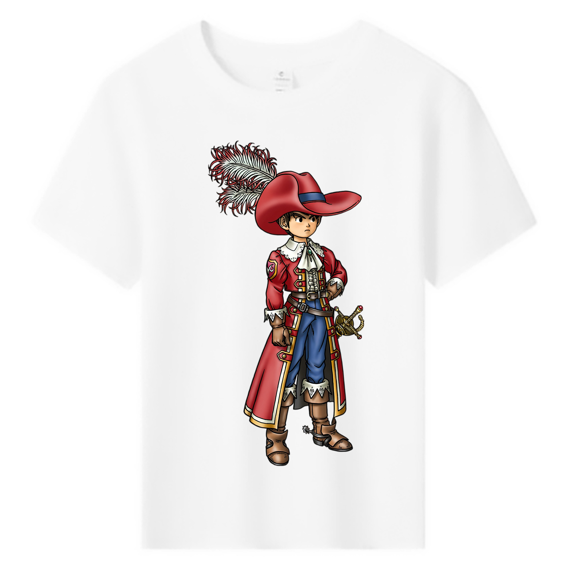 （画像用） ドラゴンクエスト Doragon Kuesuto Dragon Quest 綿100％キッズTシャツ（フロントプリント）