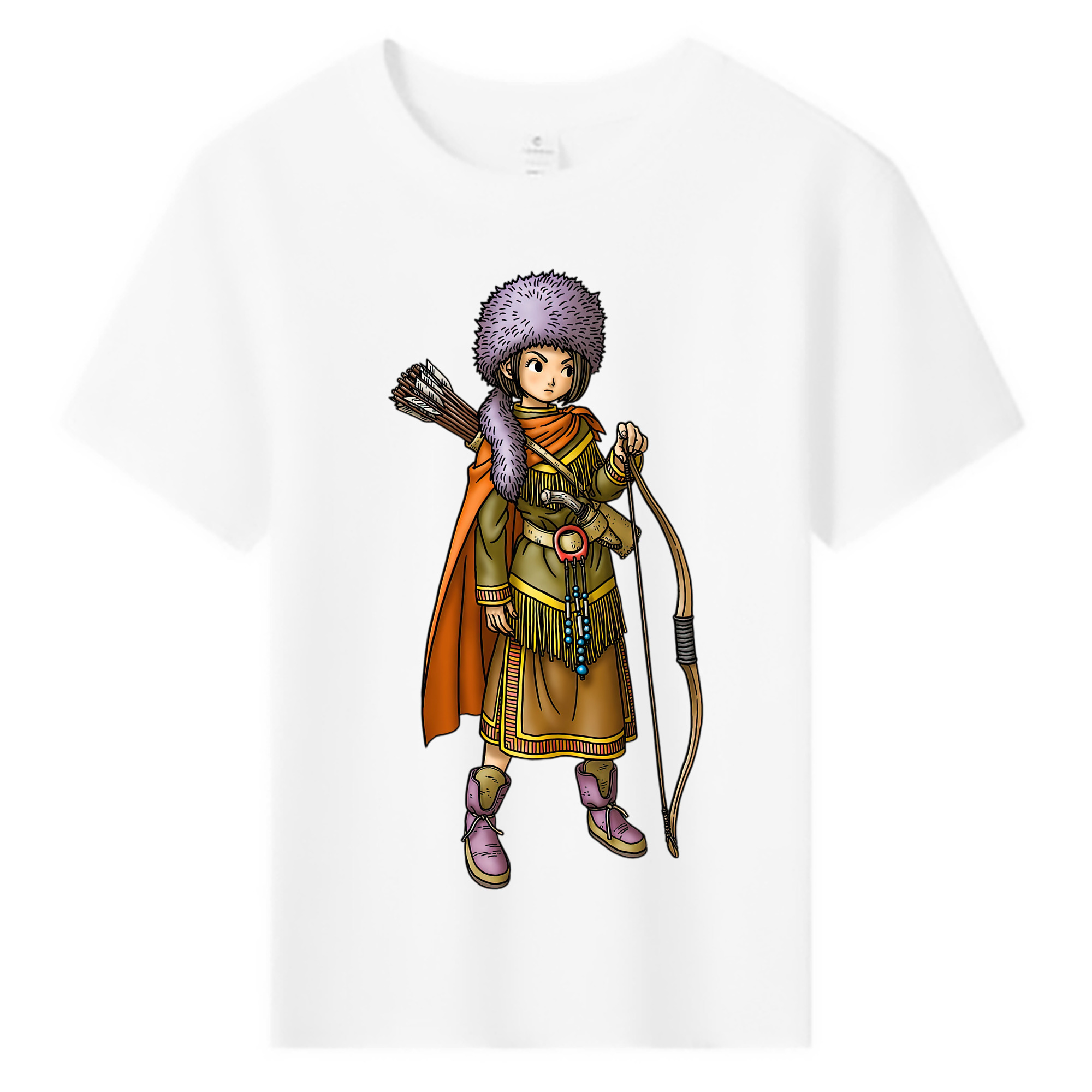 （画像用） ドラゴンクエスト Doragon Kuesuto Dragon Quest 綿100％キッズTシャツ（フロントプリント）
