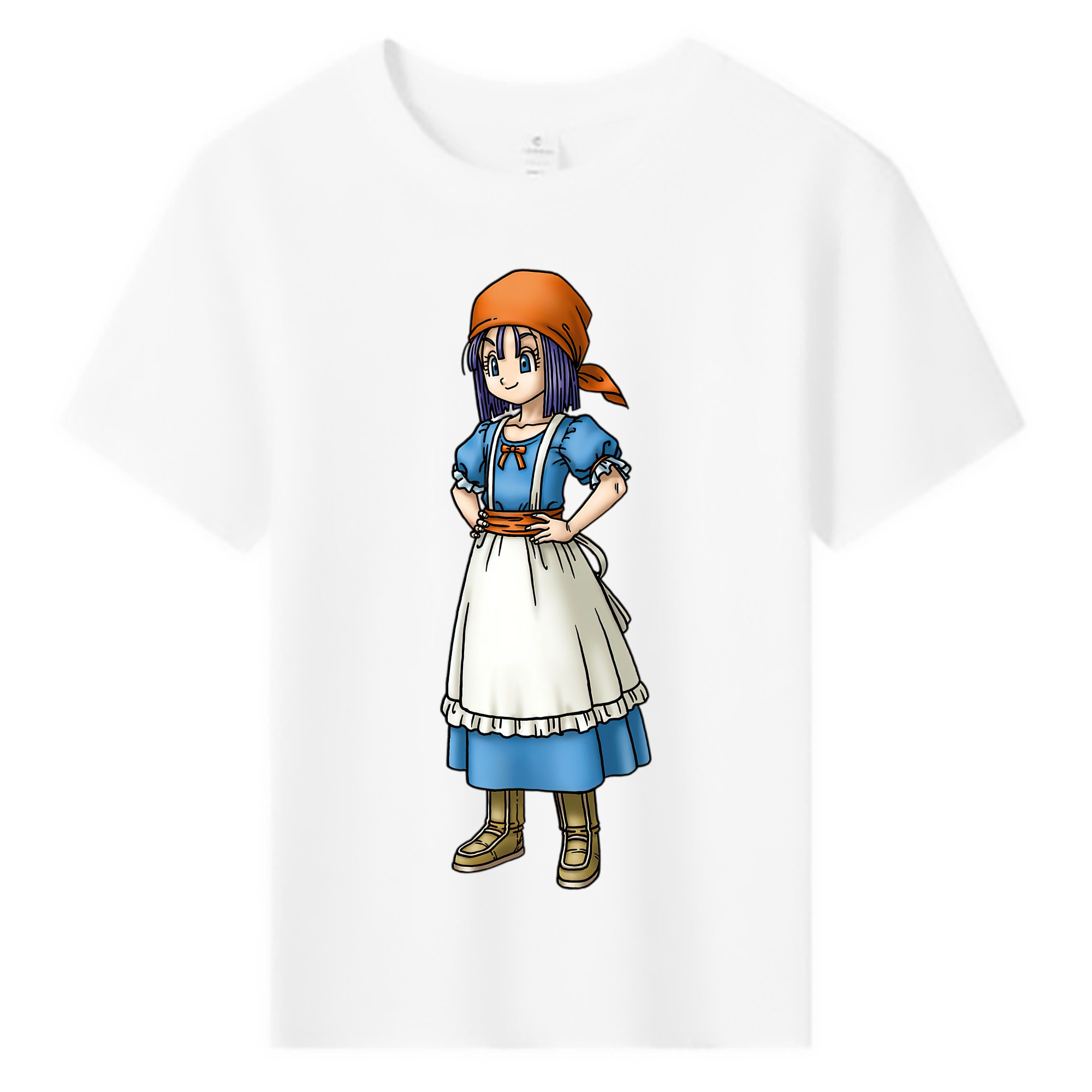 （画像用） ドラゴンクエスト Doragon Kuesuto Dragon Quest 綿100％キッズTシャツ（フロントプリント）