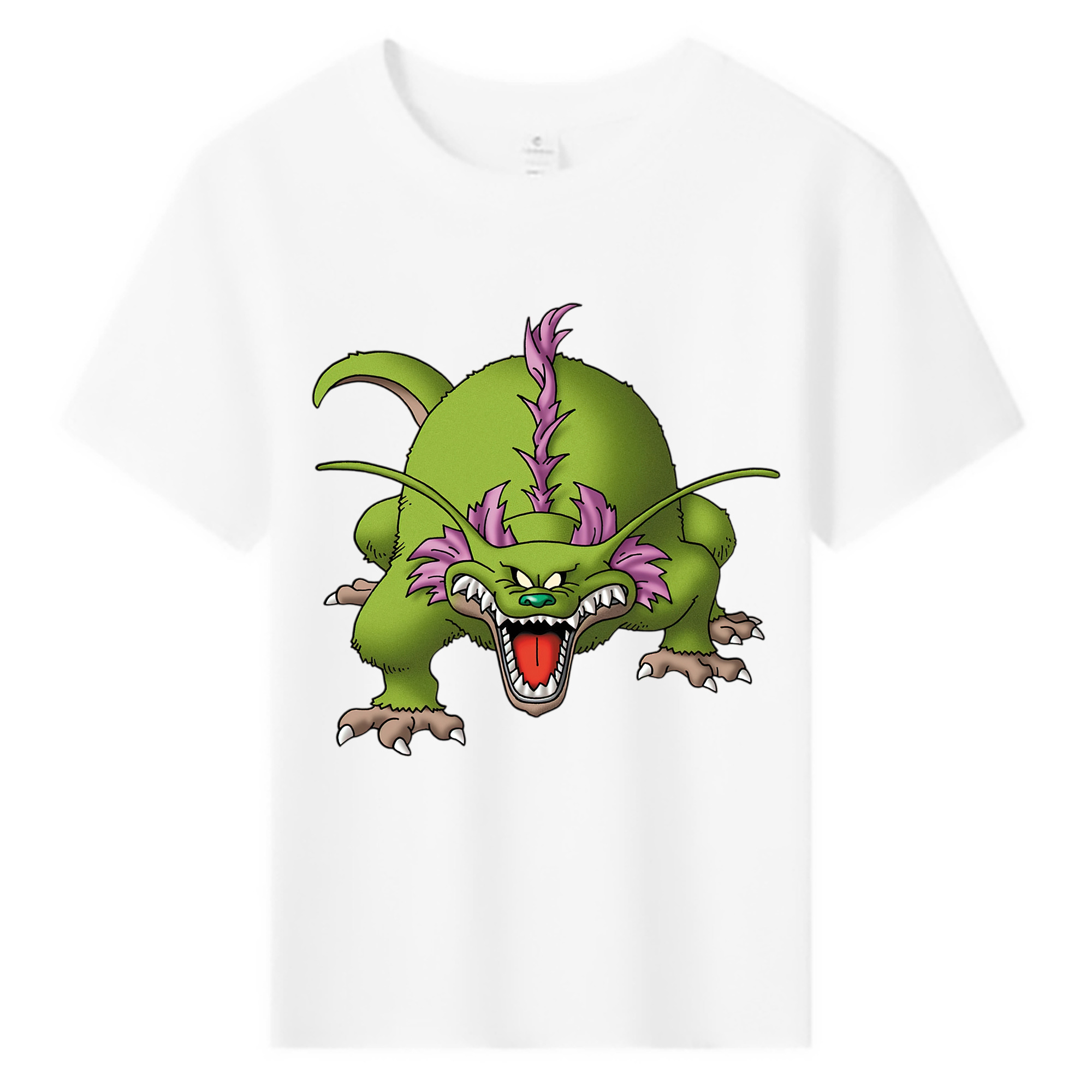 （画像用） ドラゴンクエスト Doragon Kuesuto Dragon Quest 綿100％キッズTシャツ（フロントプリント）