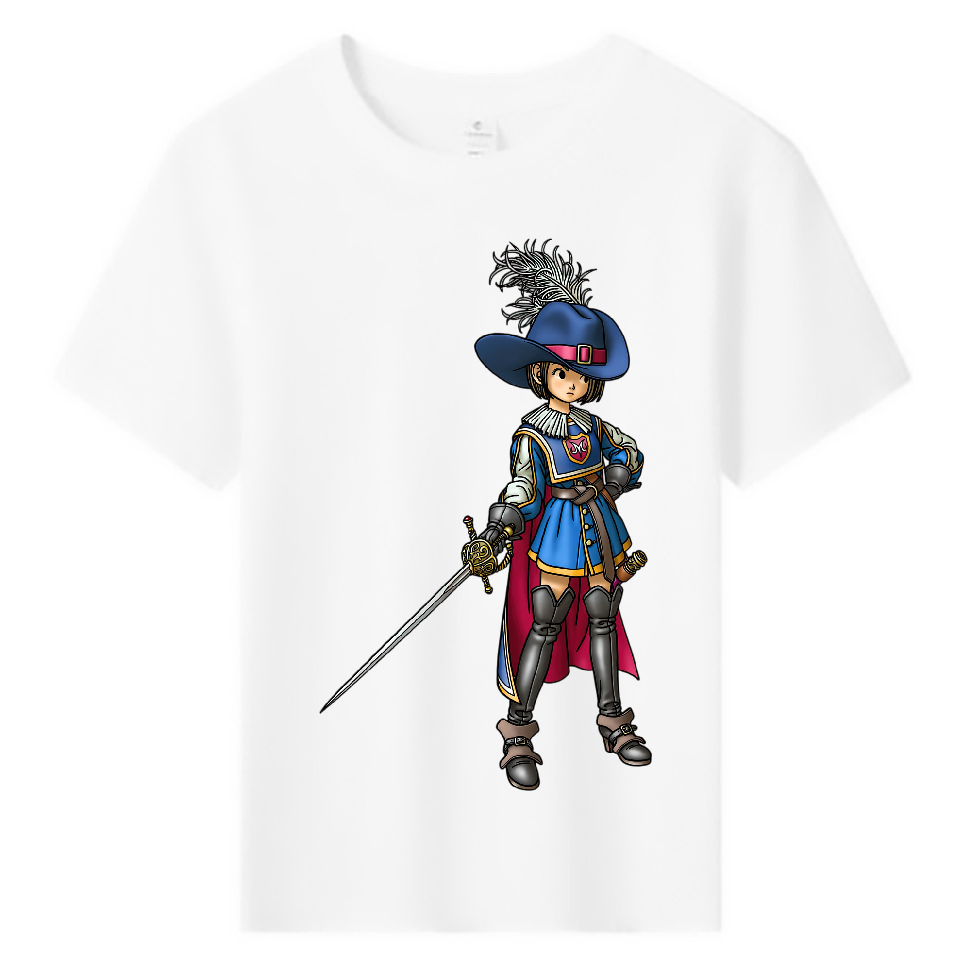 （画像用） ドラゴンクエスト Doragon Kuesuto Dragon Quest 綿100％キッズTシャツ（フロントプリント）