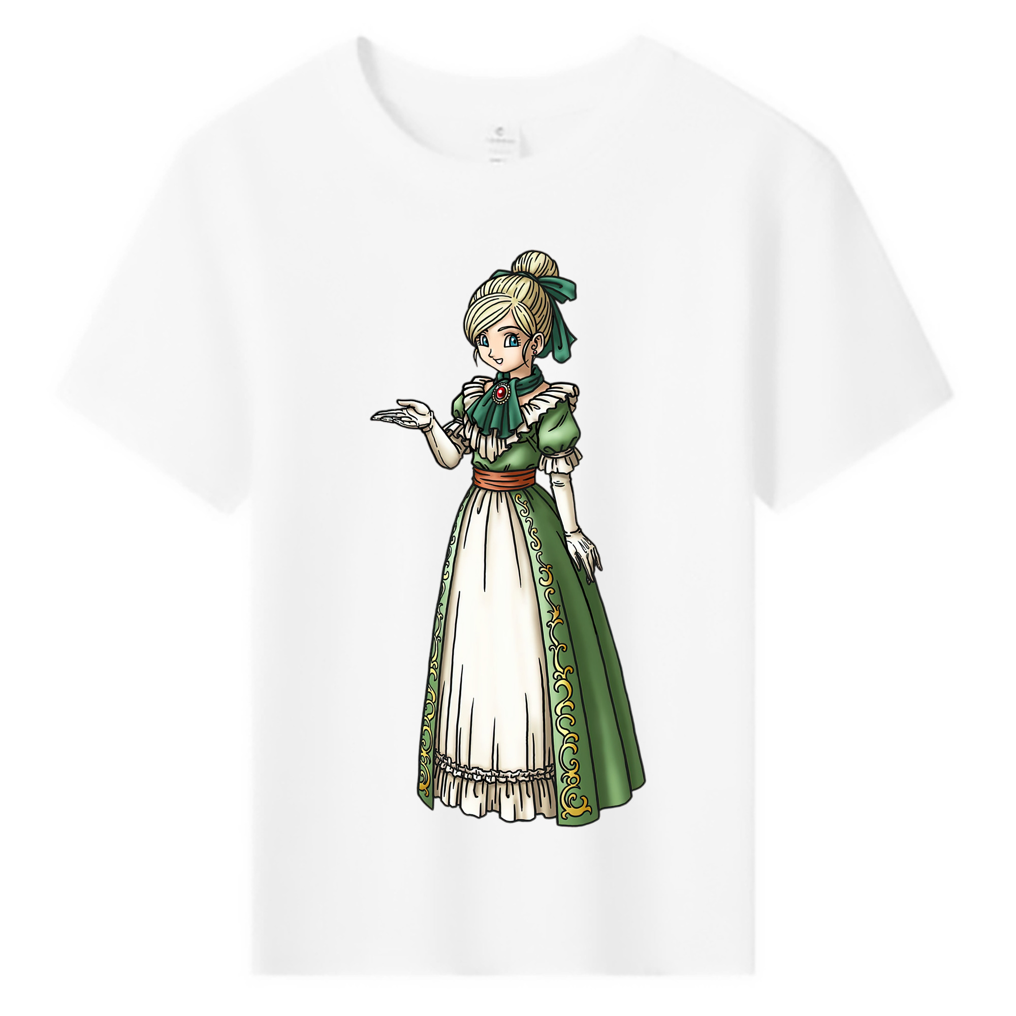 （画像用） ドラゴンクエスト Doragon Kuesuto Dragon Quest 綿100％キッズTシャツ（フロントプリント）