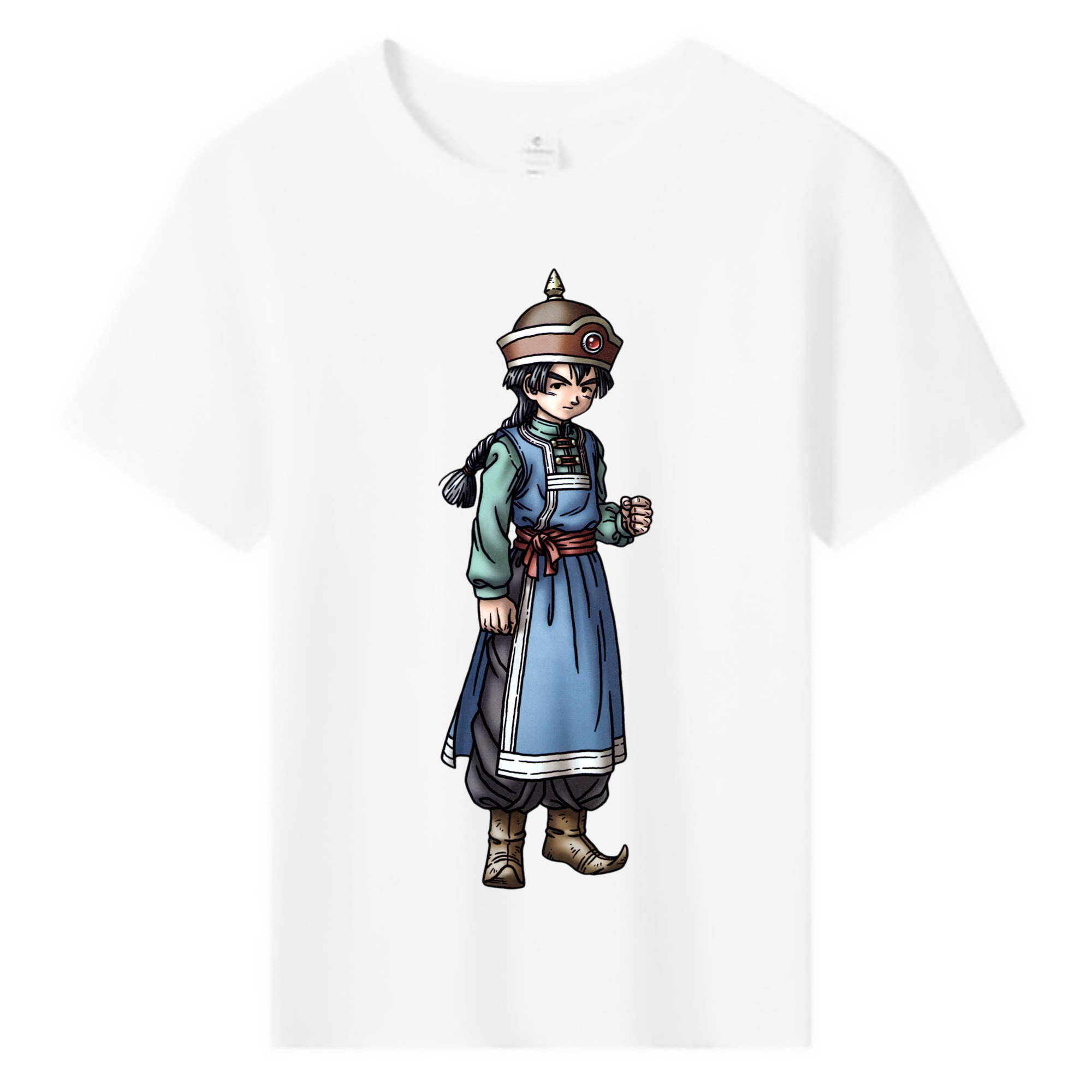 （画像用） ドラゴンクエスト Doragon Kuesuto Dragon Quest 綿100％キッズTシャツ（フロントプリント）