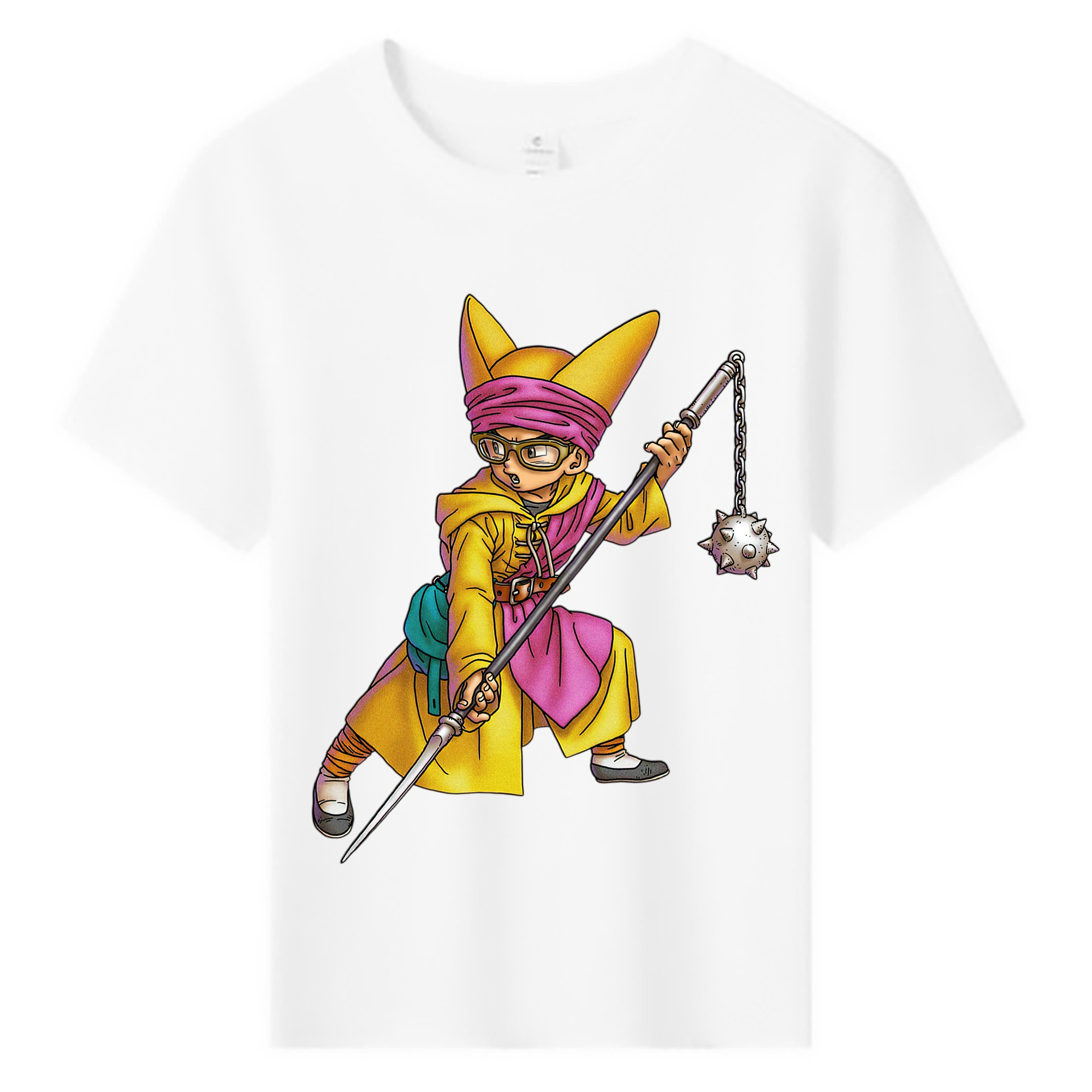 （画像用） ドラゴンクエスト Doragon Kuesuto Dragon Quest 綿100％キッズTシャツ（フロントプリント）