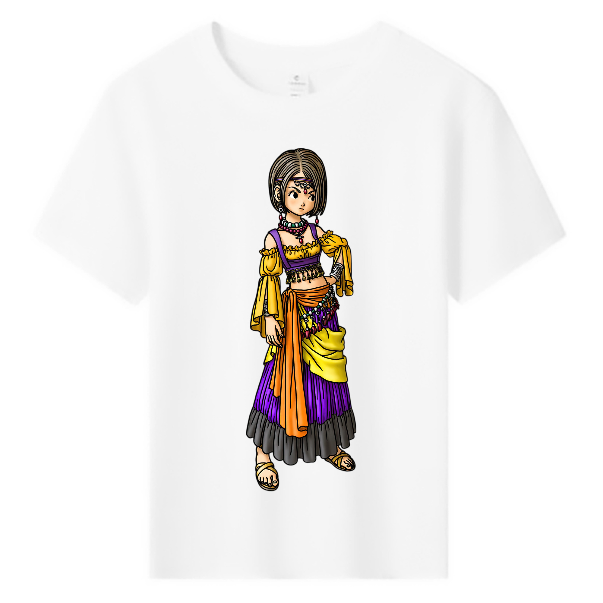 （画像用） ドラゴンクエスト Doragon Kuesuto Dragon Quest 綿100％キッズTシャツ（フロントプリント）