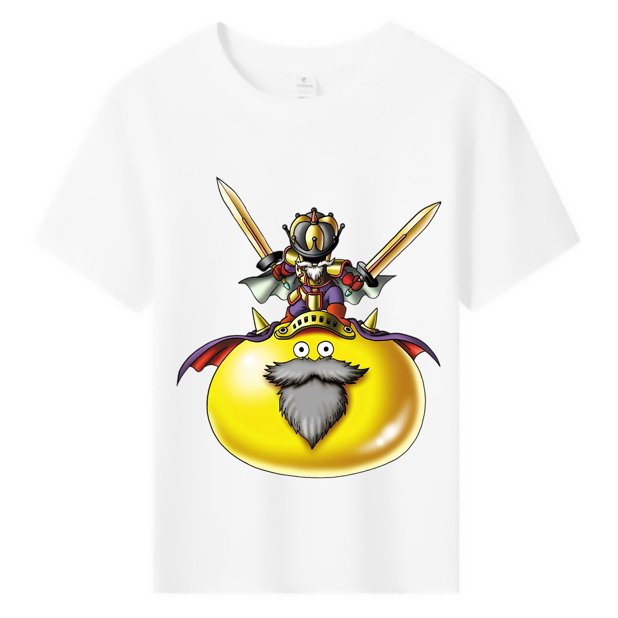 （画像用） ドラゴンクエスト Doragon Kuesuto Dragon Quest 綿100％キッズTシャツ（フロントプリント）