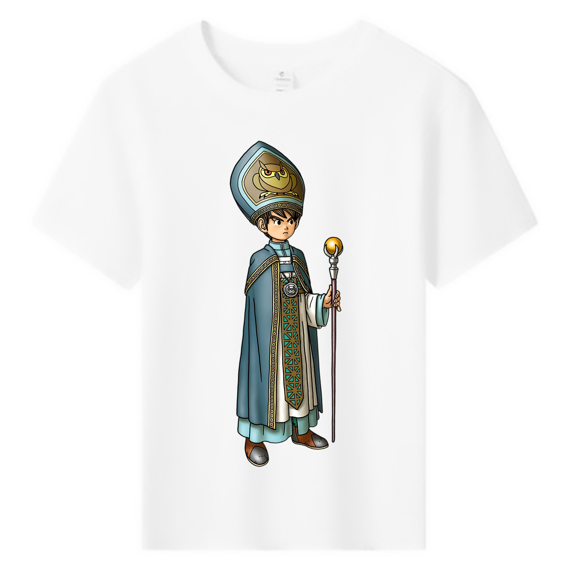 （画像用） ドラゴンクエスト Doragon Kuesuto Dragon Quest 綿100％キッズTシャツ（フロントプリント）