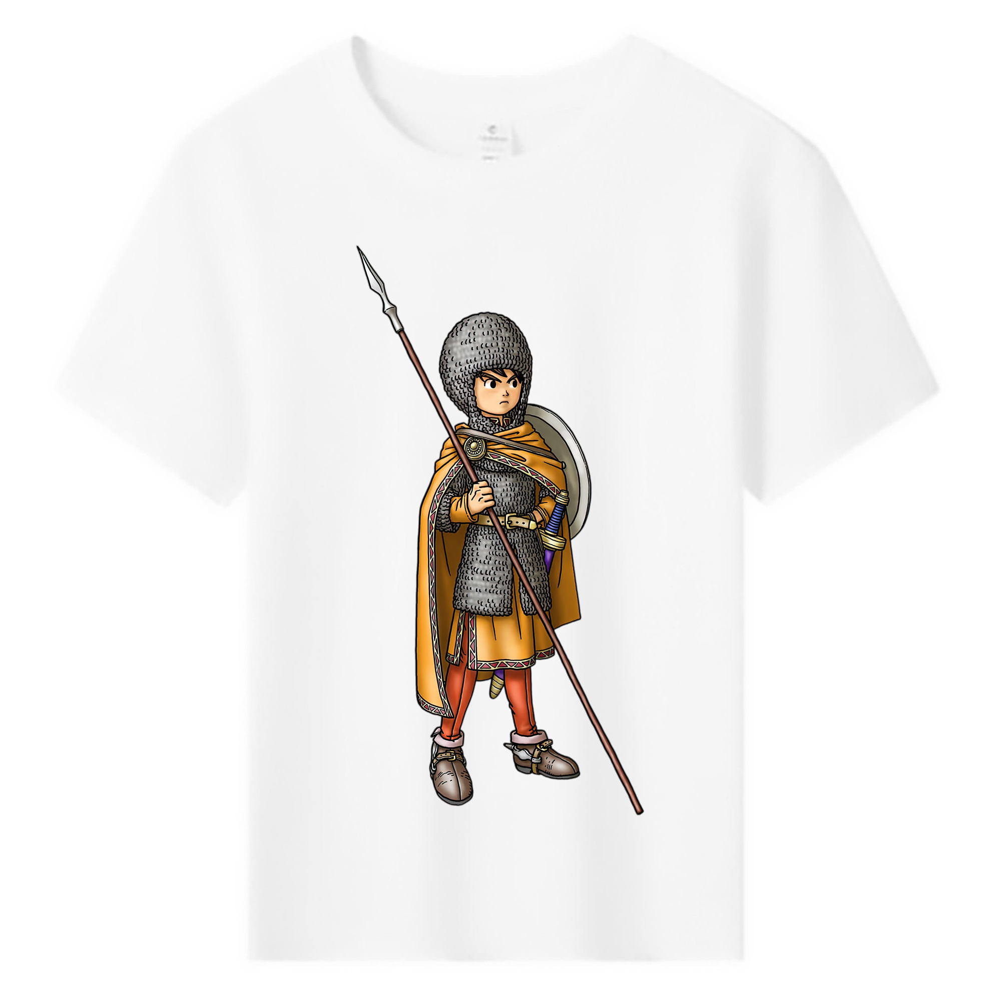 （画像用） ドラゴンクエスト Doragon Kuesuto Dragon Quest 綿100％キッズTシャツ（フロントプリント）