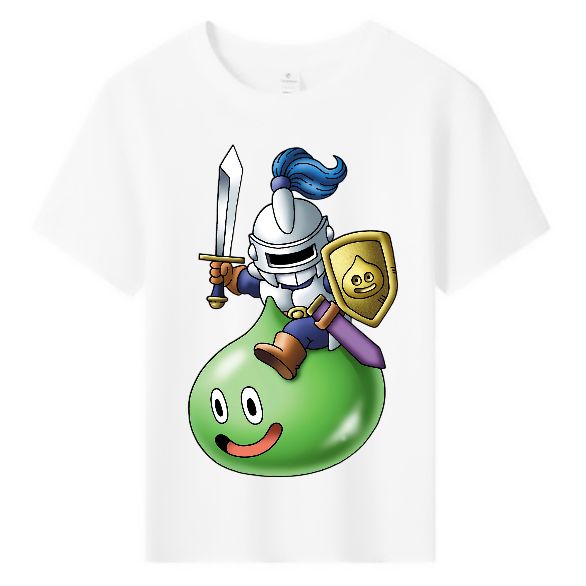 （画像用） ドラゴンクエスト Doragon Kuesuto Dragon Quest 綿100％キッズTシャツ（フロントプリント）
