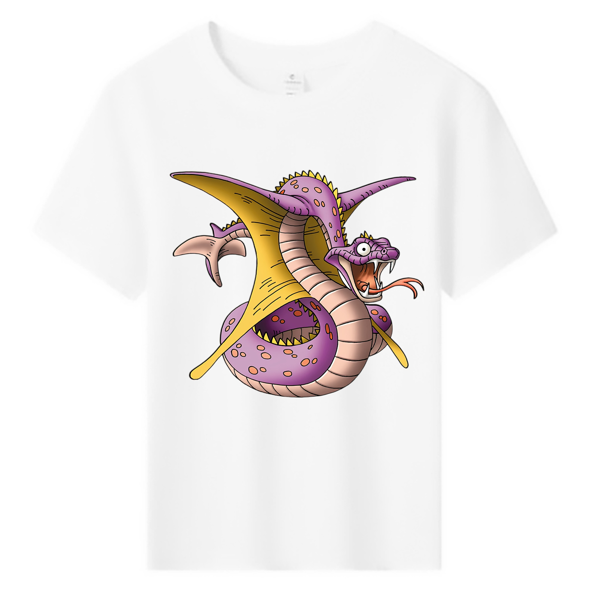 （画像用） ドラゴンクエスト Doragon Kuesuto Dragon Quest 綿100％キッズTシャツ（フロントプリント）