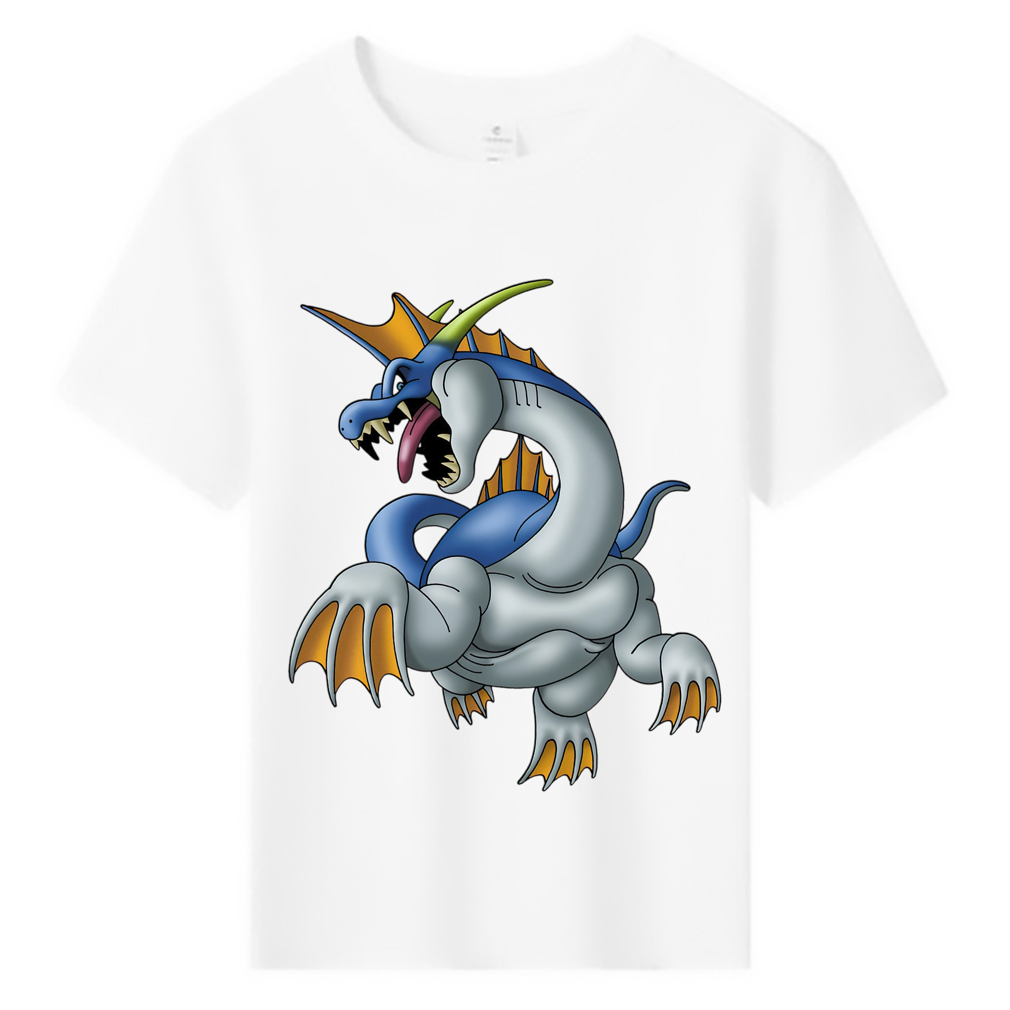 （画像用） ドラゴンクエスト Doragon Kuesuto Dragon Quest 綿100％キッズTシャツ（フロントプリント）