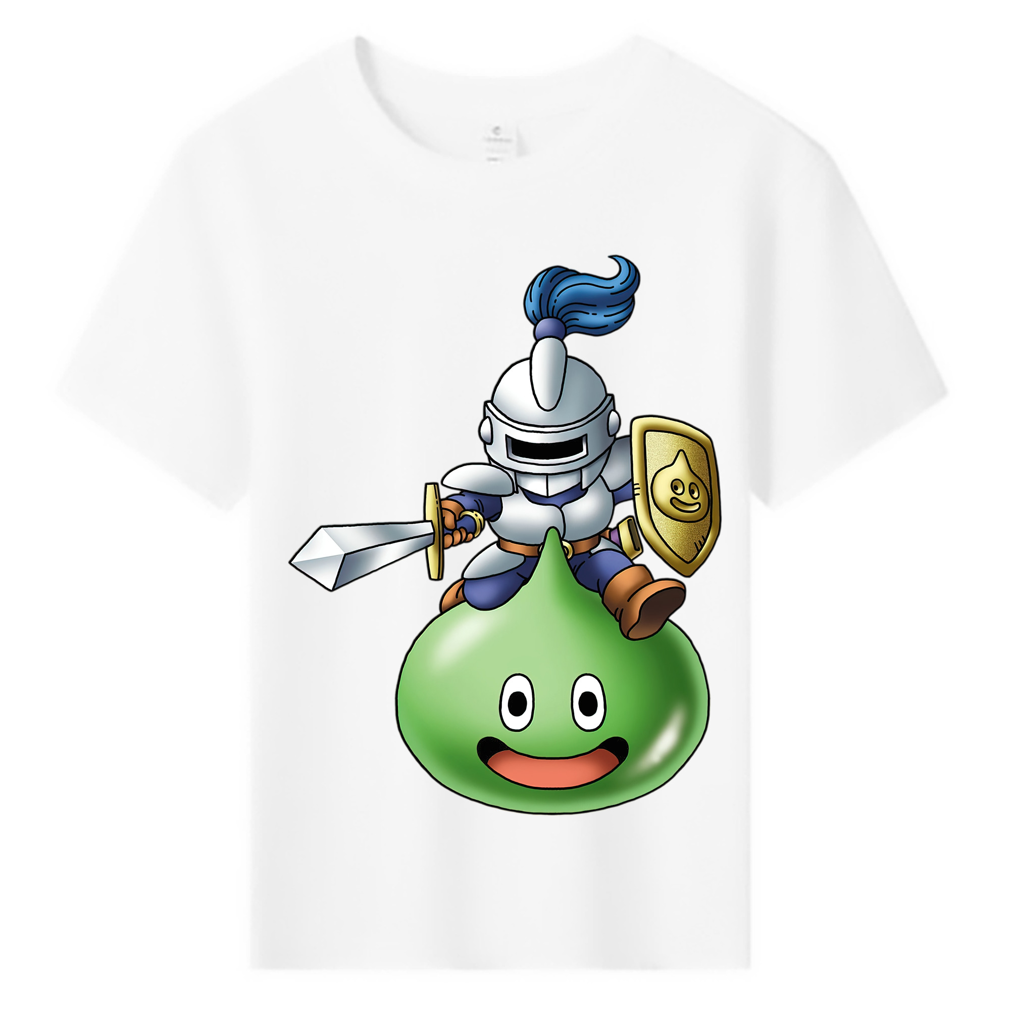 （画像用） ドラゴンクエスト Doragon Kuesuto Dragon Quest 綿100％キッズTシャツ（フロントプリント）