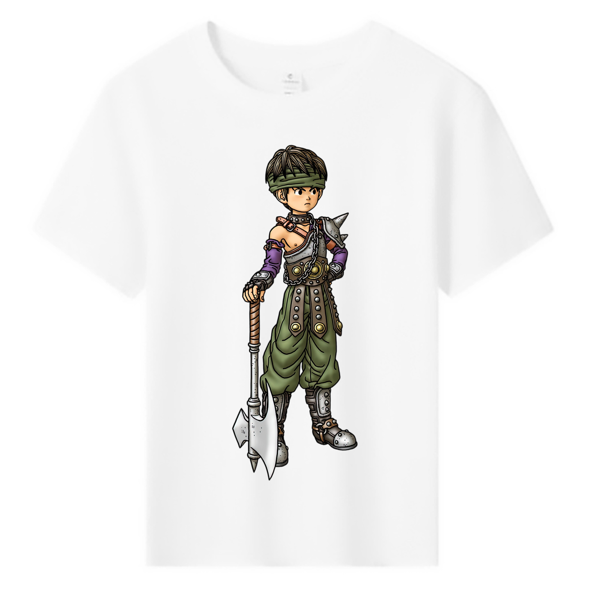 （画像用） ドラゴンクエスト Doragon Kuesuto Dragon Quest 綿100％キッズTシャツ（フロントプリント）