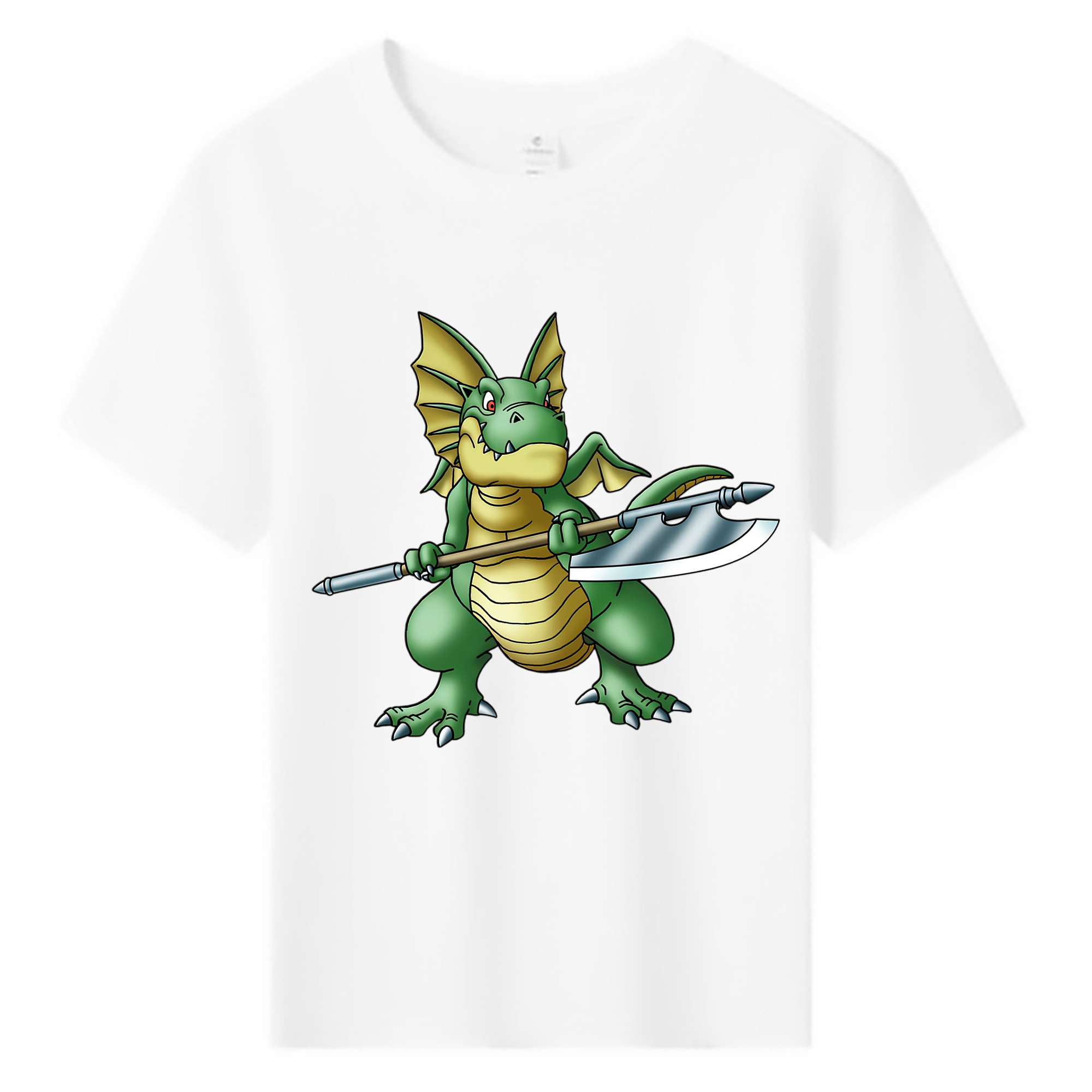 （画像用） ドラゴンクエスト Doragon Kuesuto Dragon Quest 綿100％キッズTシャツ（フロントプリント）