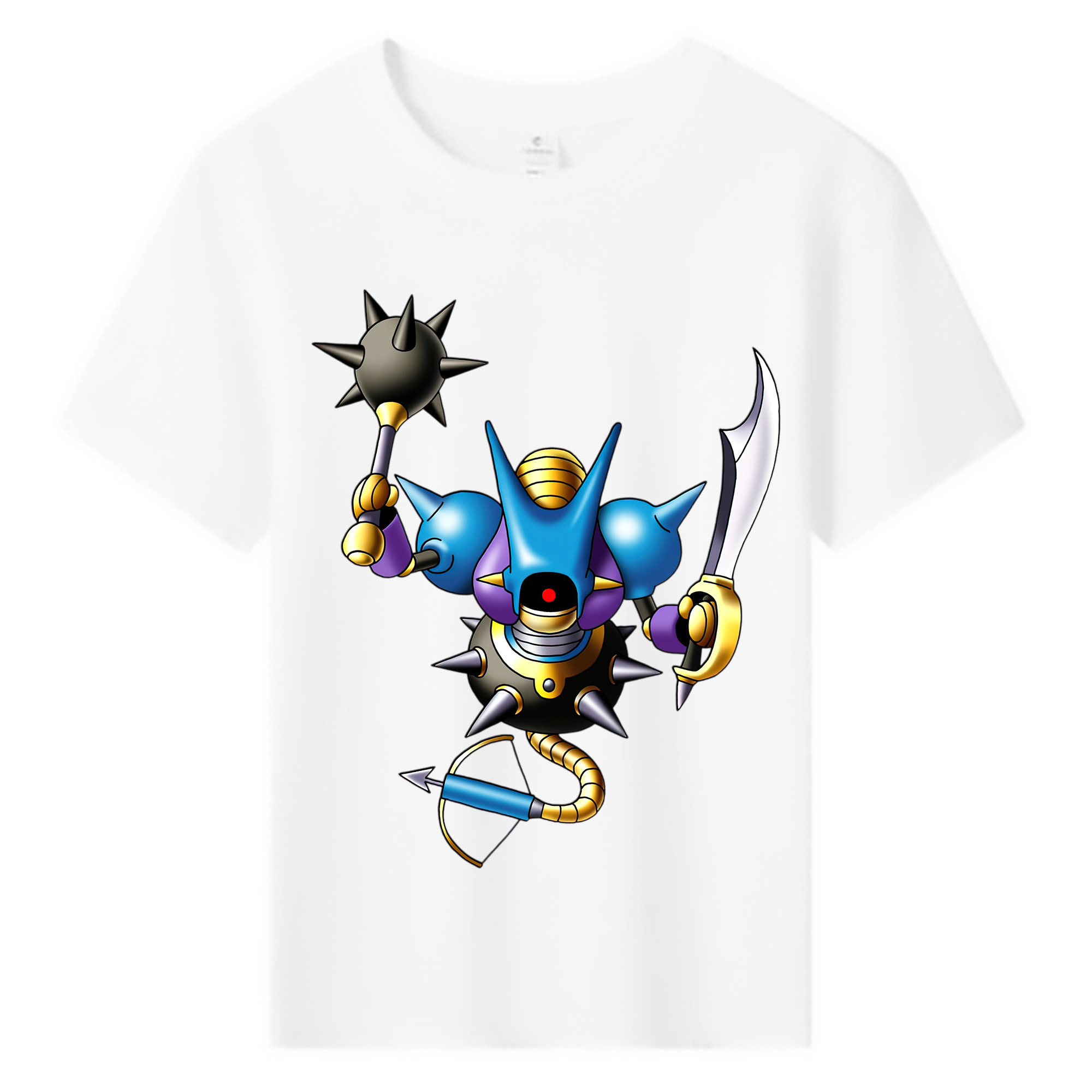 （画像用） ドラゴンクエスト Doragon Kuesuto Dragon Quest 綿100％キッズTシャツ（フロントプリント）