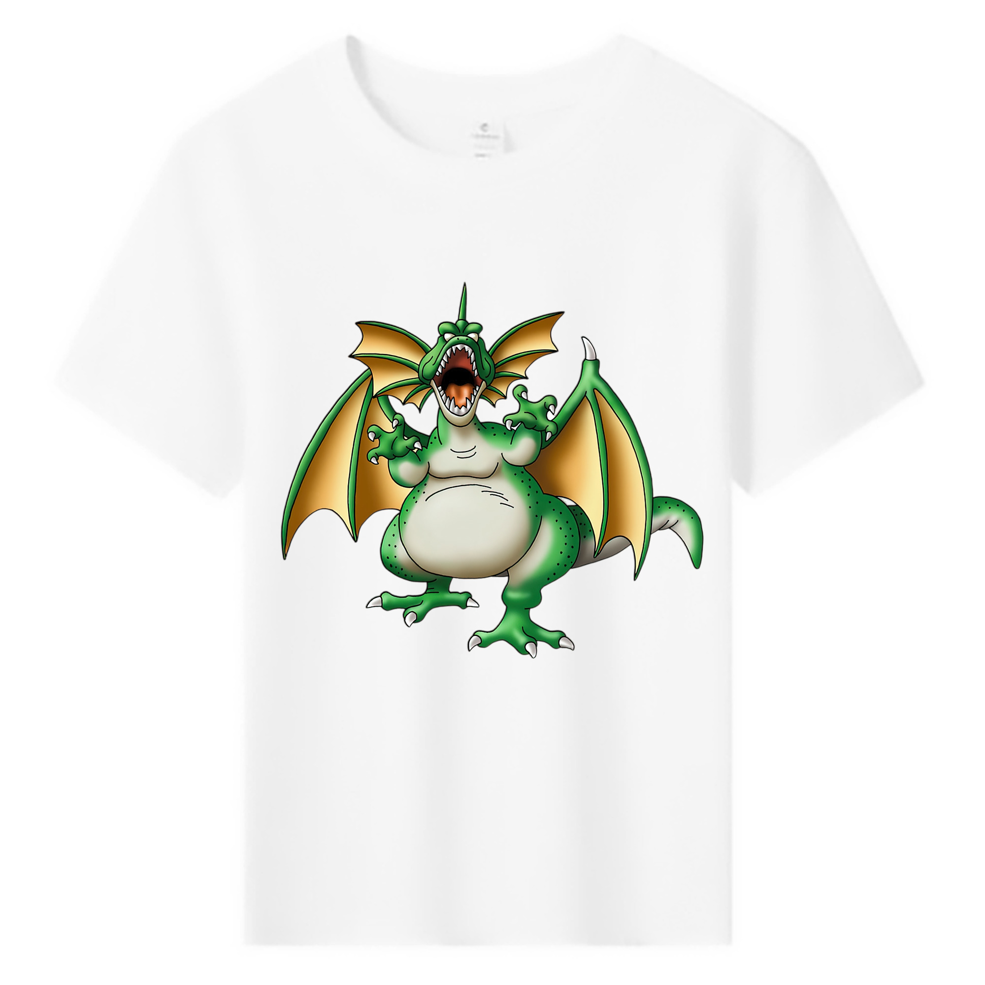 （画像用） ドラゴンクエスト Doragon Kuesuto Dragon Quest 綿100％キッズTシャツ（フロントプリント）