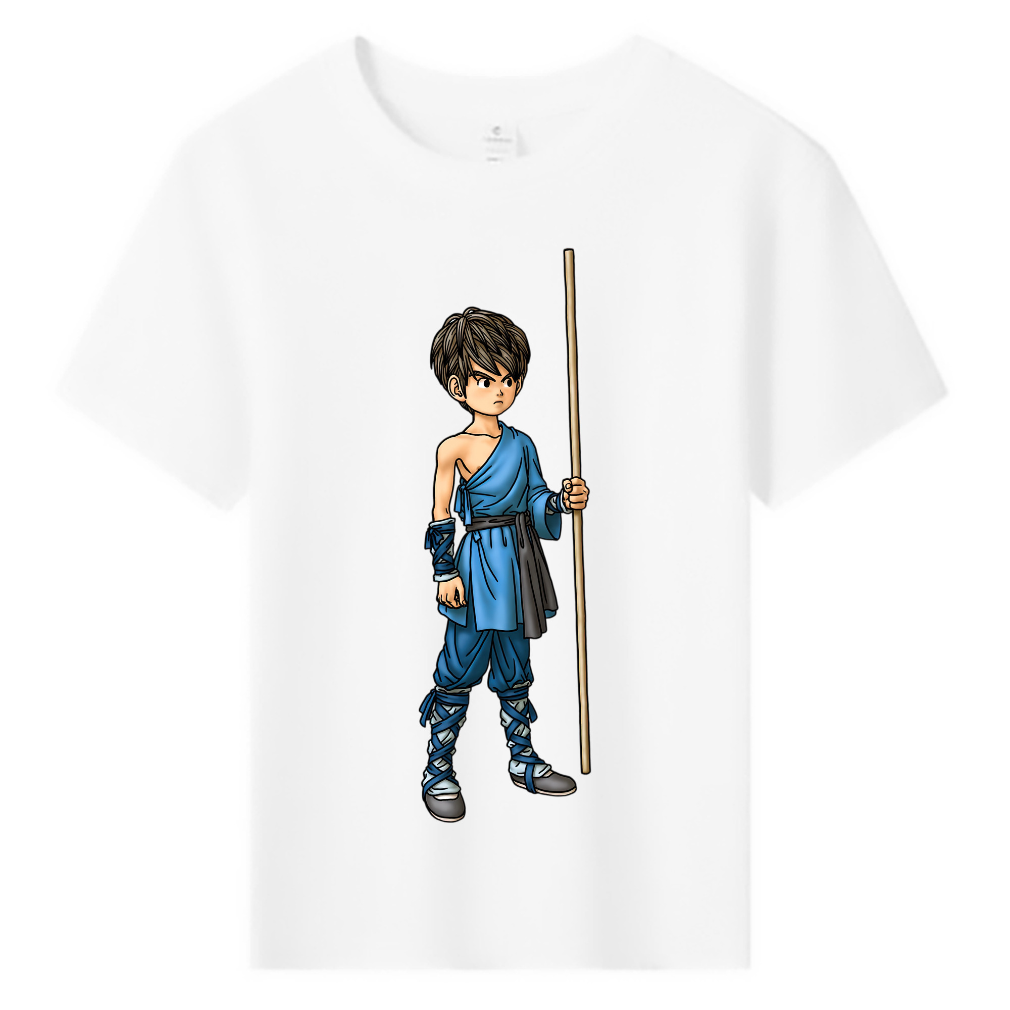 （画像用） ドラゴンクエスト Doragon Kuesuto Dragon Quest 綿100％キッズTシャツ（フロントプリント）