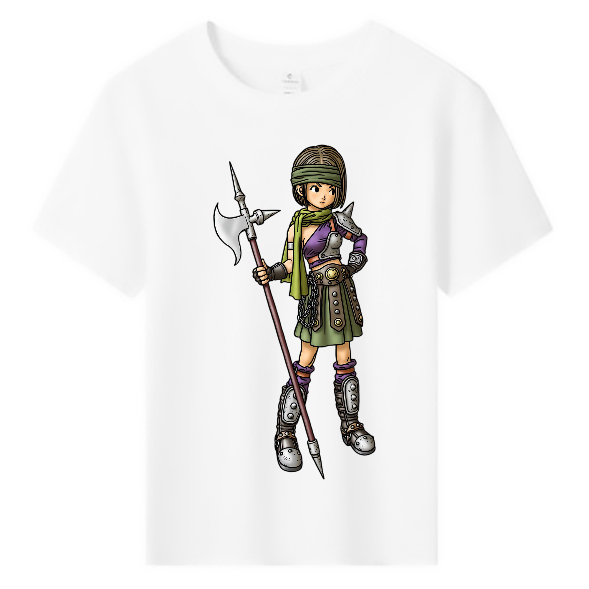 （画像用） ドラゴンクエスト Doragon Kuesuto Dragon Quest 綿100％キッズTシャツ（フロントプリント）