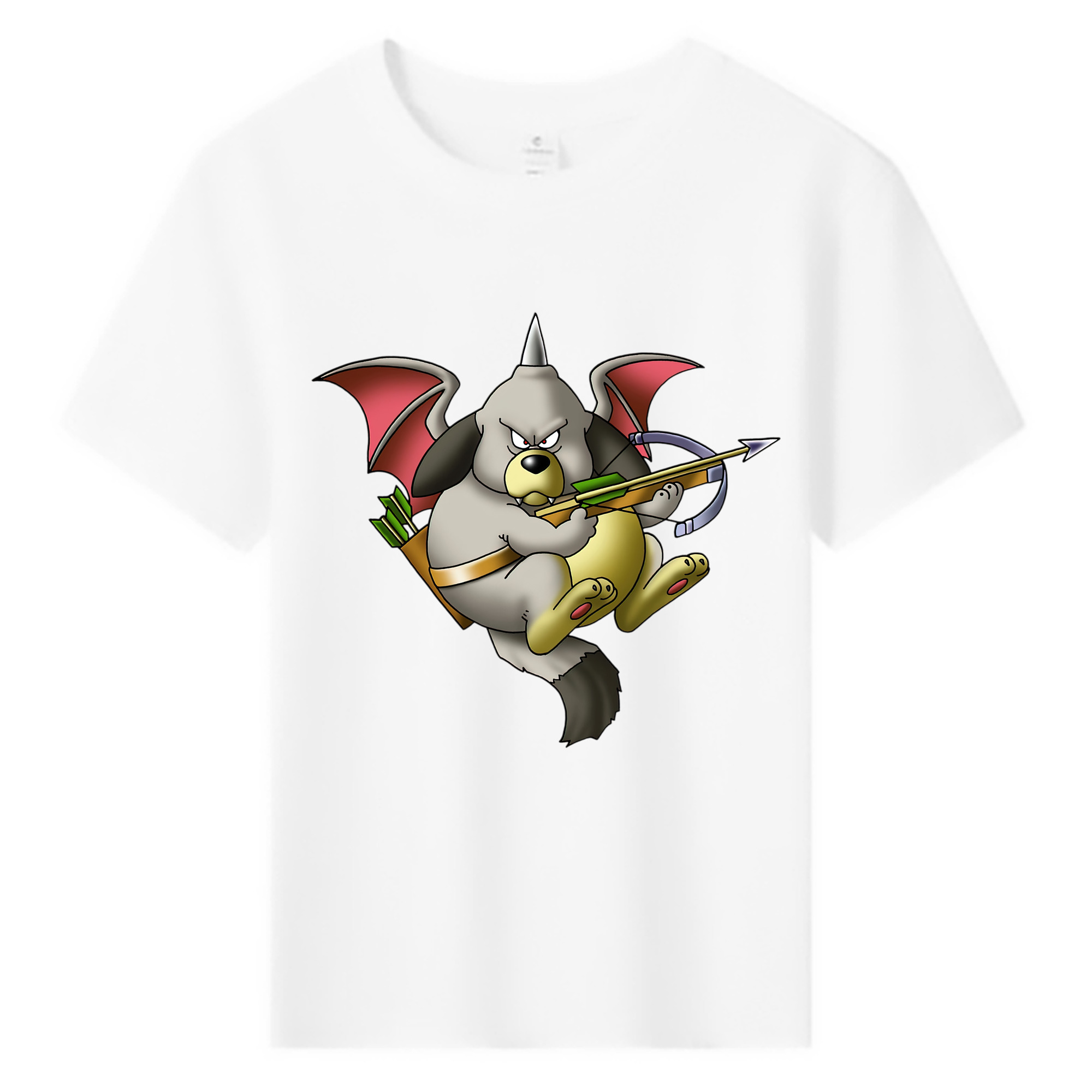 （画像用） ドラゴンクエスト Doragon Kuesuto Dragon Quest 綿100％キッズTシャツ（フロントプリント）