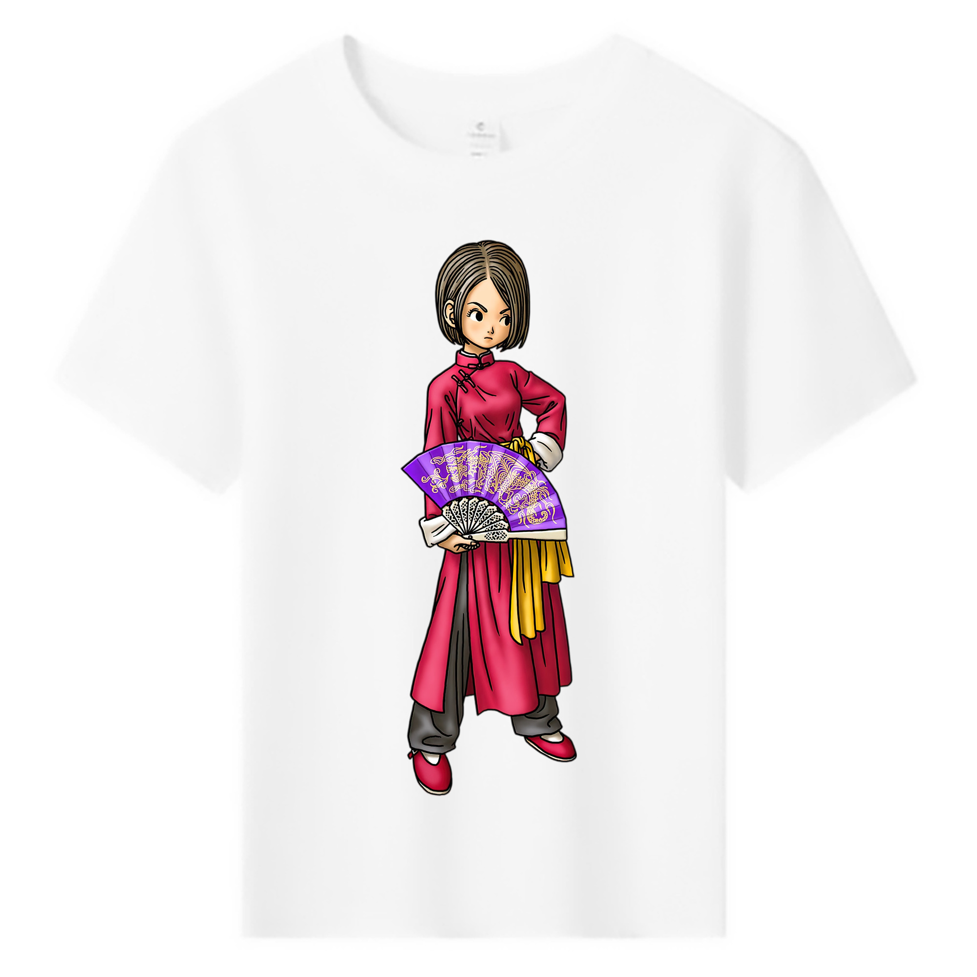 （画像用） ドラゴンクエスト Doragon Kuesuto Dragon Quest 綿100％キッズTシャツ（フロントプリント）