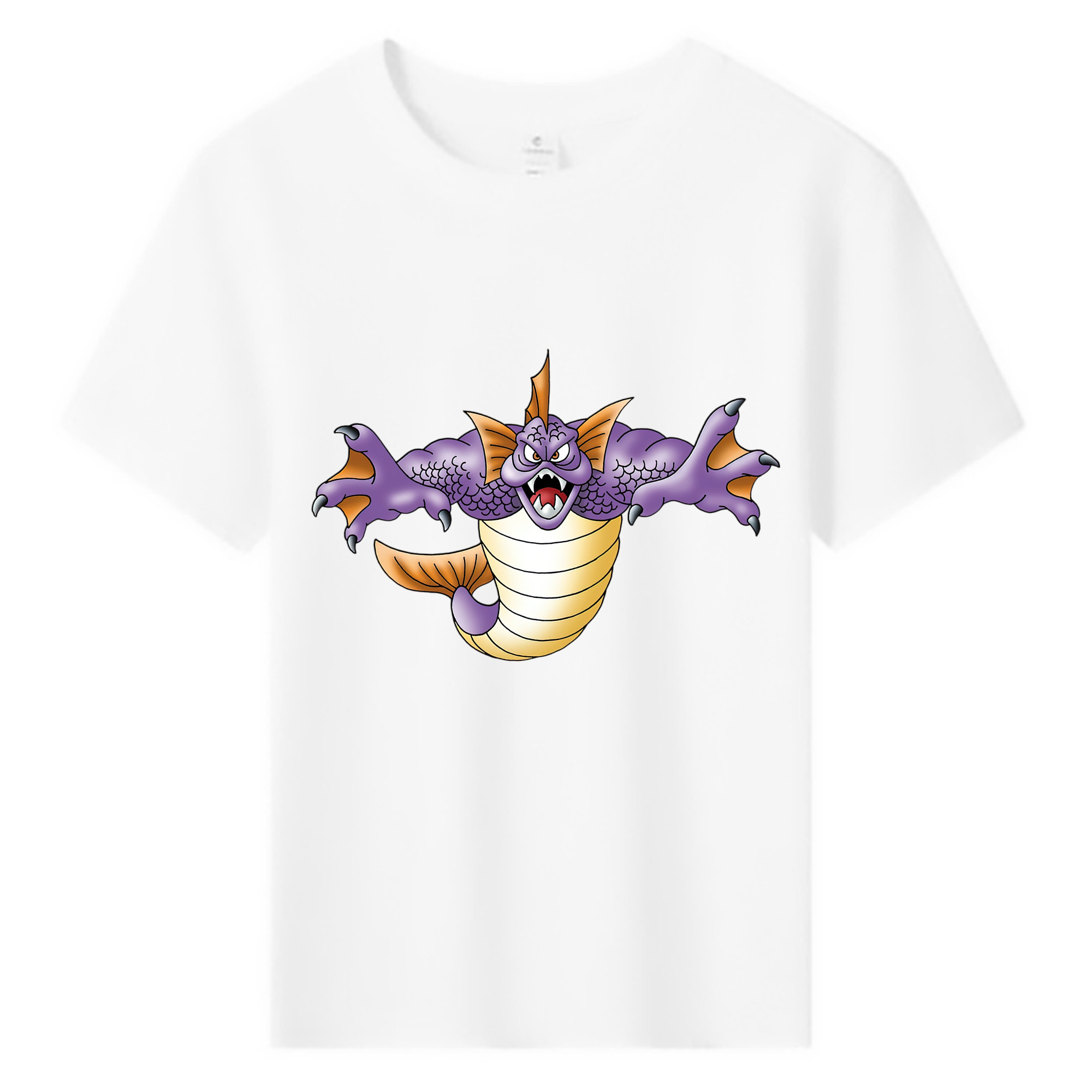 （画像用） ドラゴンクエスト Doragon Kuesuto Dragon Quest 綿100％キッズTシャツ（フロントプリント）