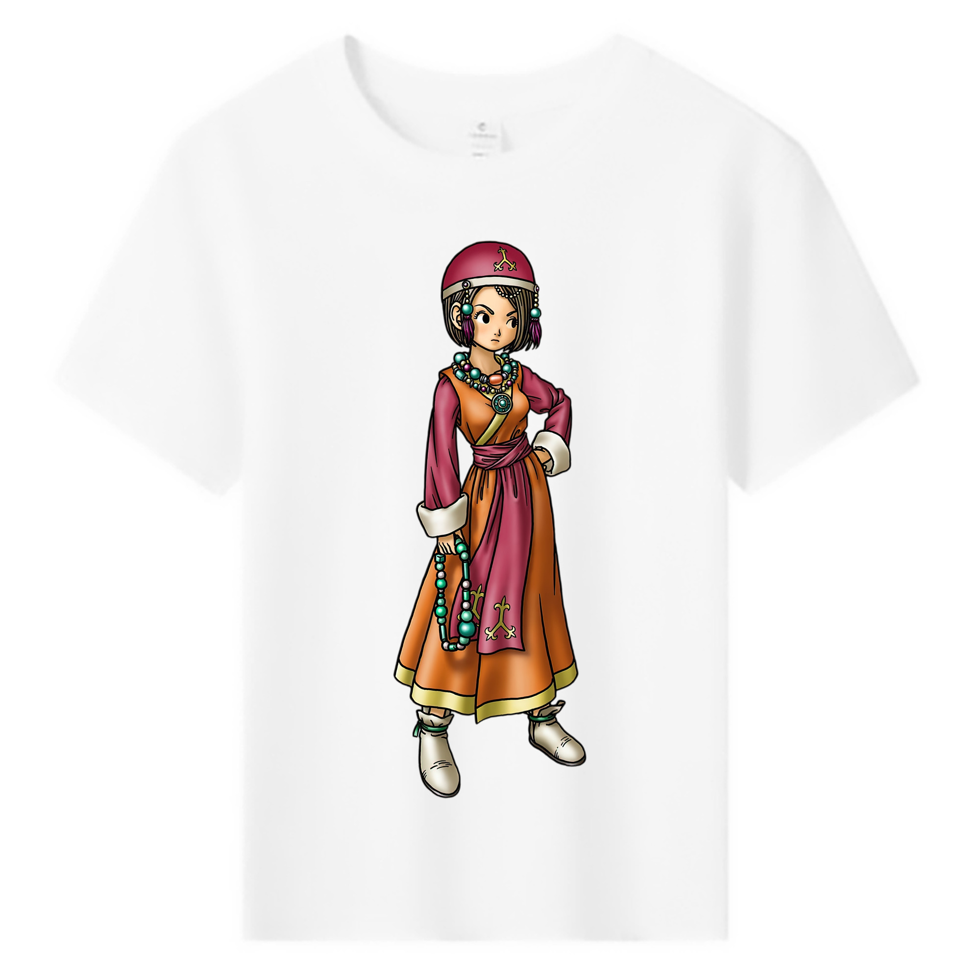 （画像用） ドラゴンクエスト Doragon Kuesuto Dragon Quest 綿100％キッズTシャツ（フロントプリント）