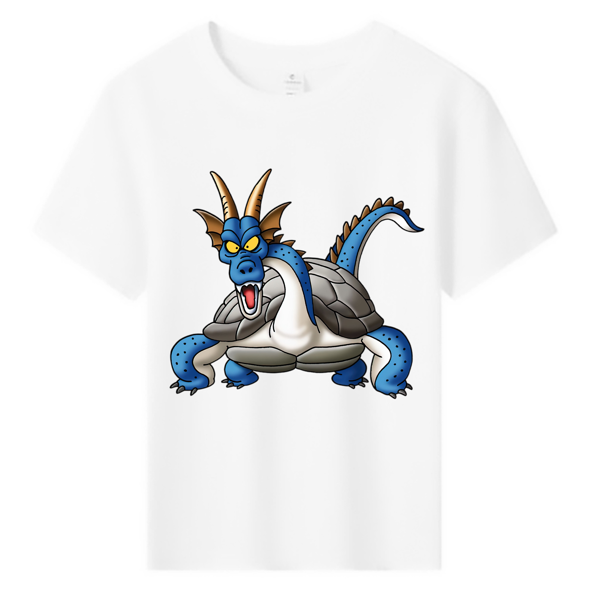 （画像用） ドラゴンクエスト Doragon Kuesuto Dragon Quest 綿100％キッズTシャツ（フロントプリント）