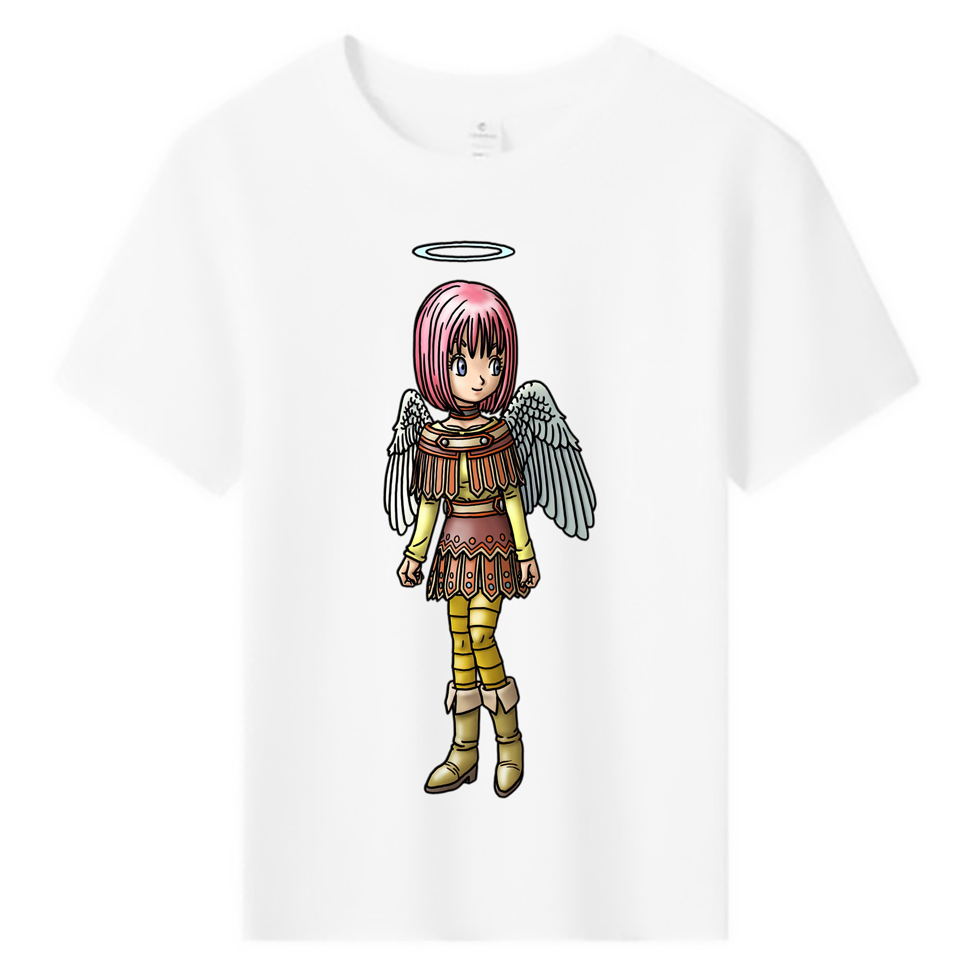 （画像用） ドラゴンクエスト Doragon Kuesuto Dragon Quest 綿100％キッズTシャツ（フロントプリント）